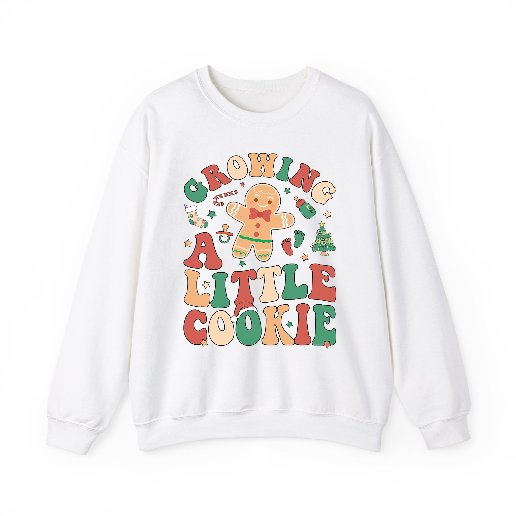 Pregnancy Announcement With Growing A Little Cookie Sweatshirt