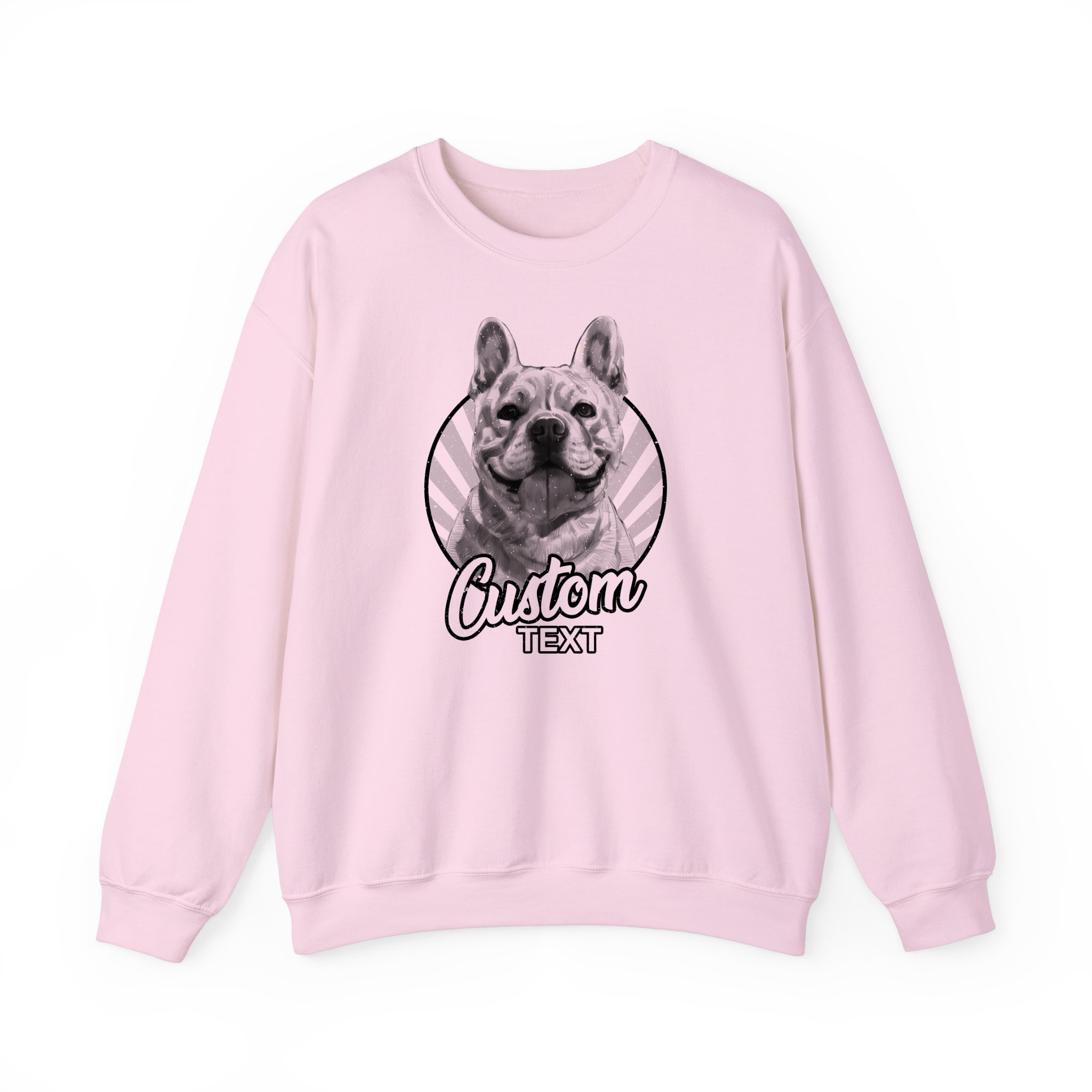 Custom Your Pet's Photo No Color Sketch Sweatshirt
