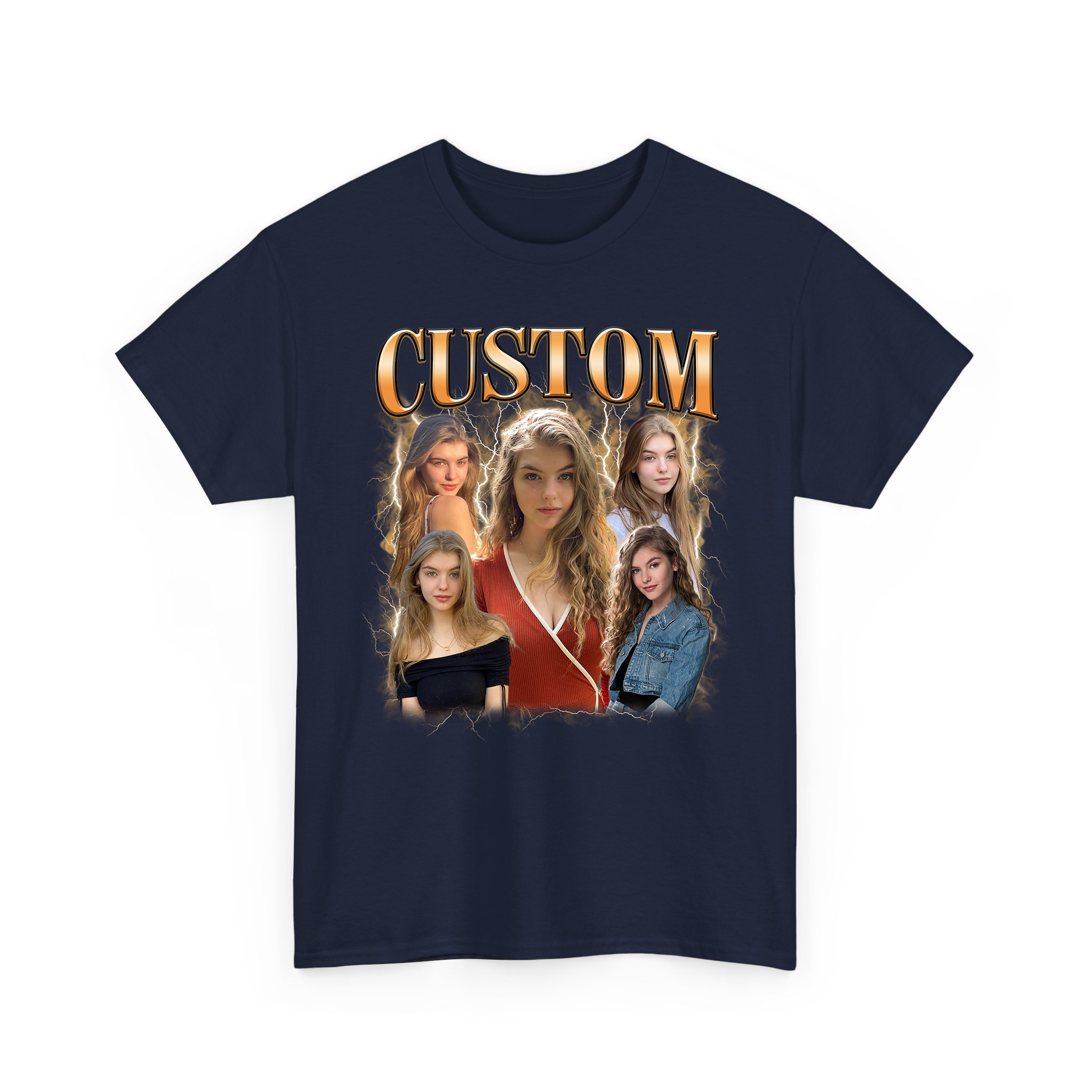 Custom Your Own Photos With Custom Text Bootleg T-shirt