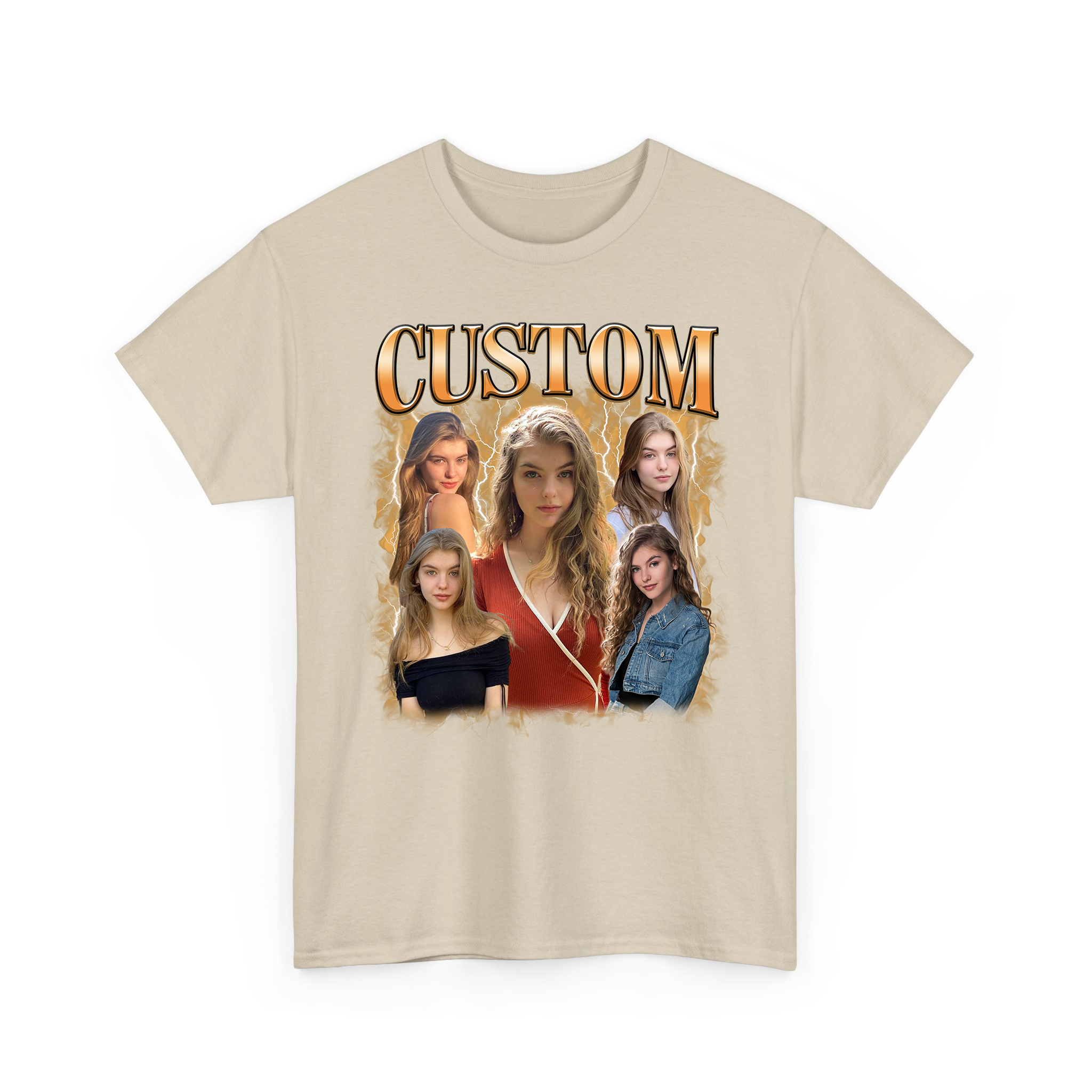 Custom Your Own Photos With Custom Text Bootleg T-shirt
