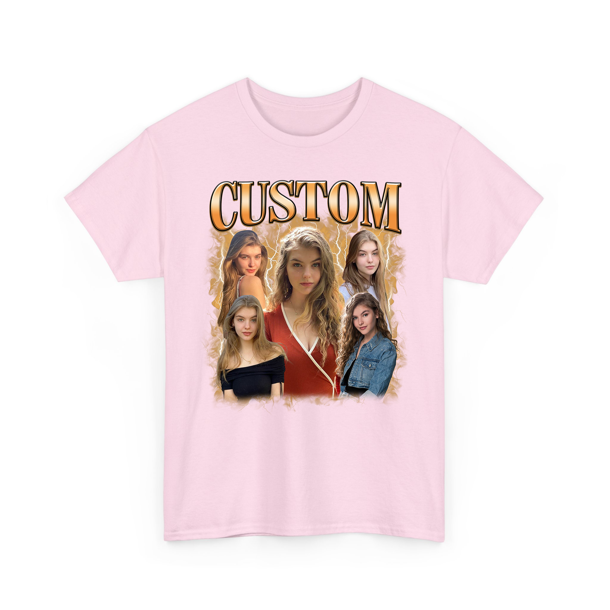 Custom Your Own Photos With Custom Text Bootleg T-shirt