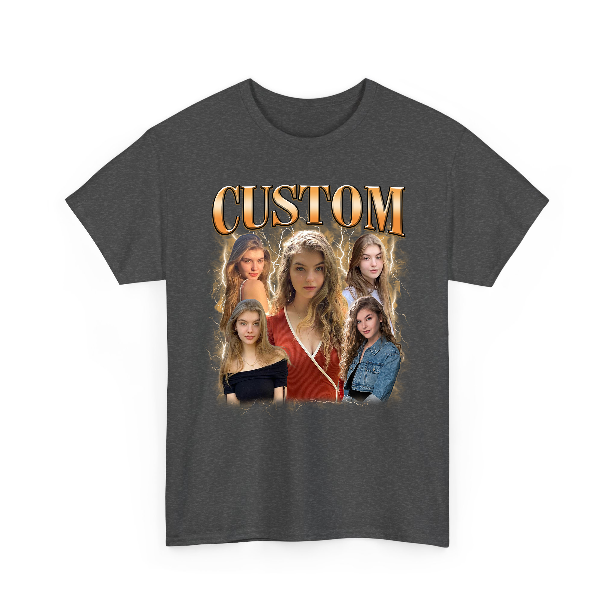 Custom Your Own Photos With Custom Text Bootleg T-shirt