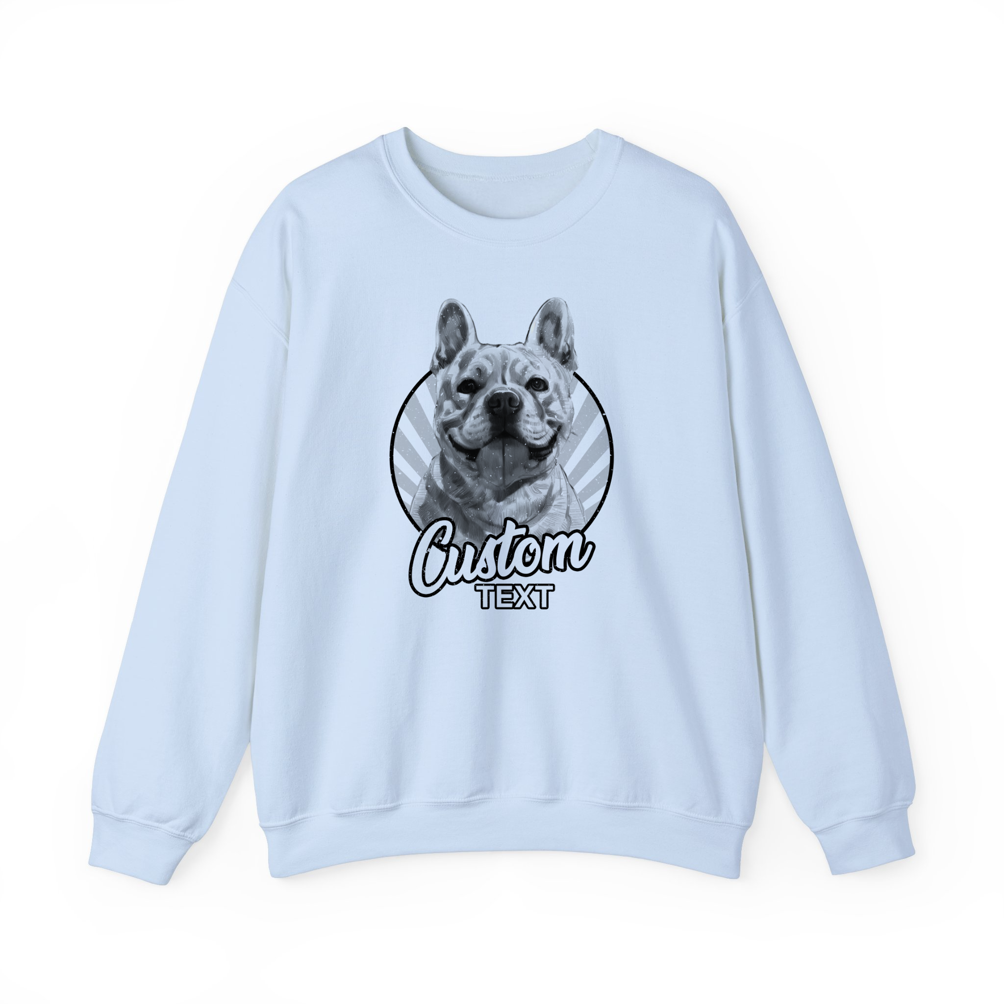 Custom Your Pet's Photo No Color Sketch Sweatshirt