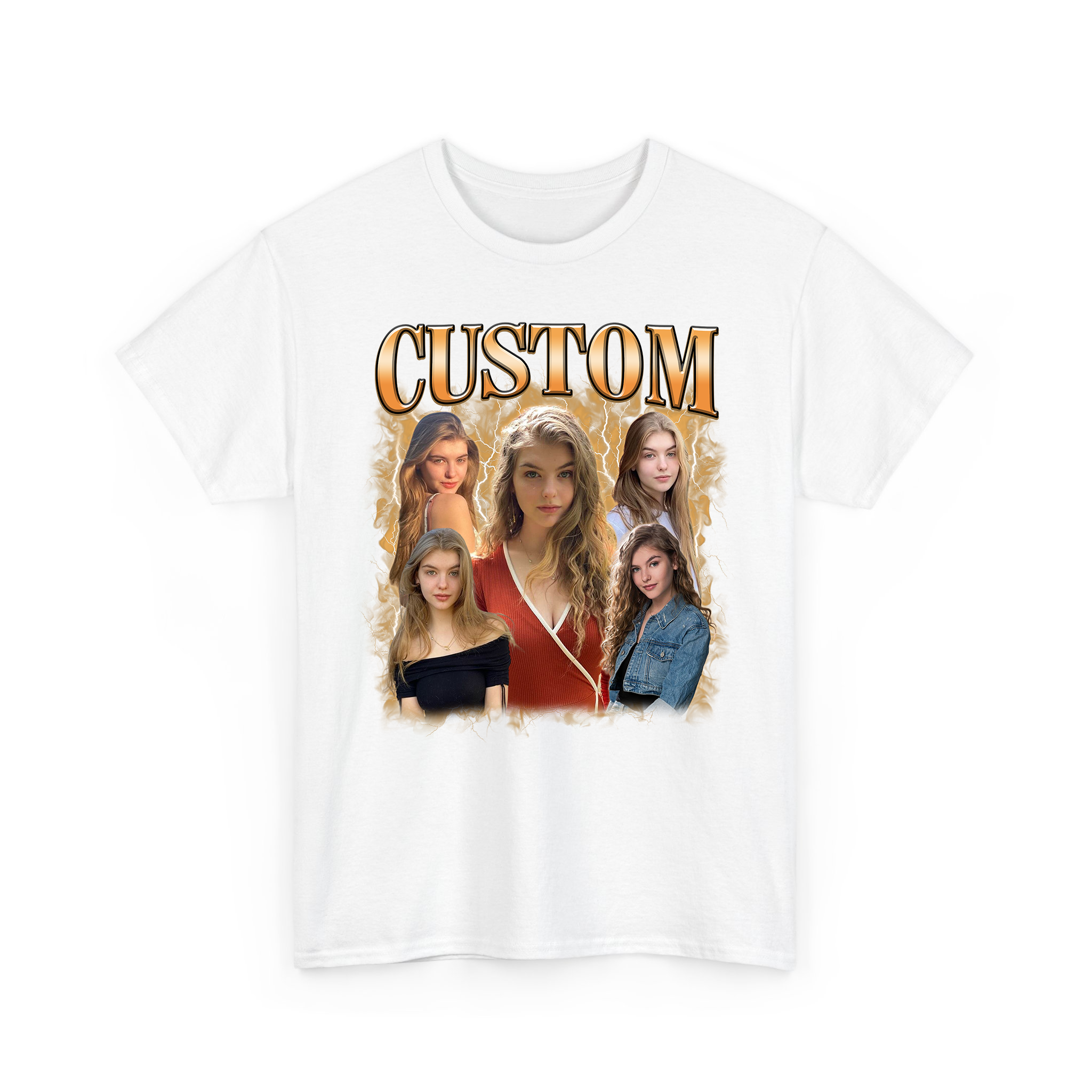 Custom Your Own Photos With Custom Text Bootleg T-shirt