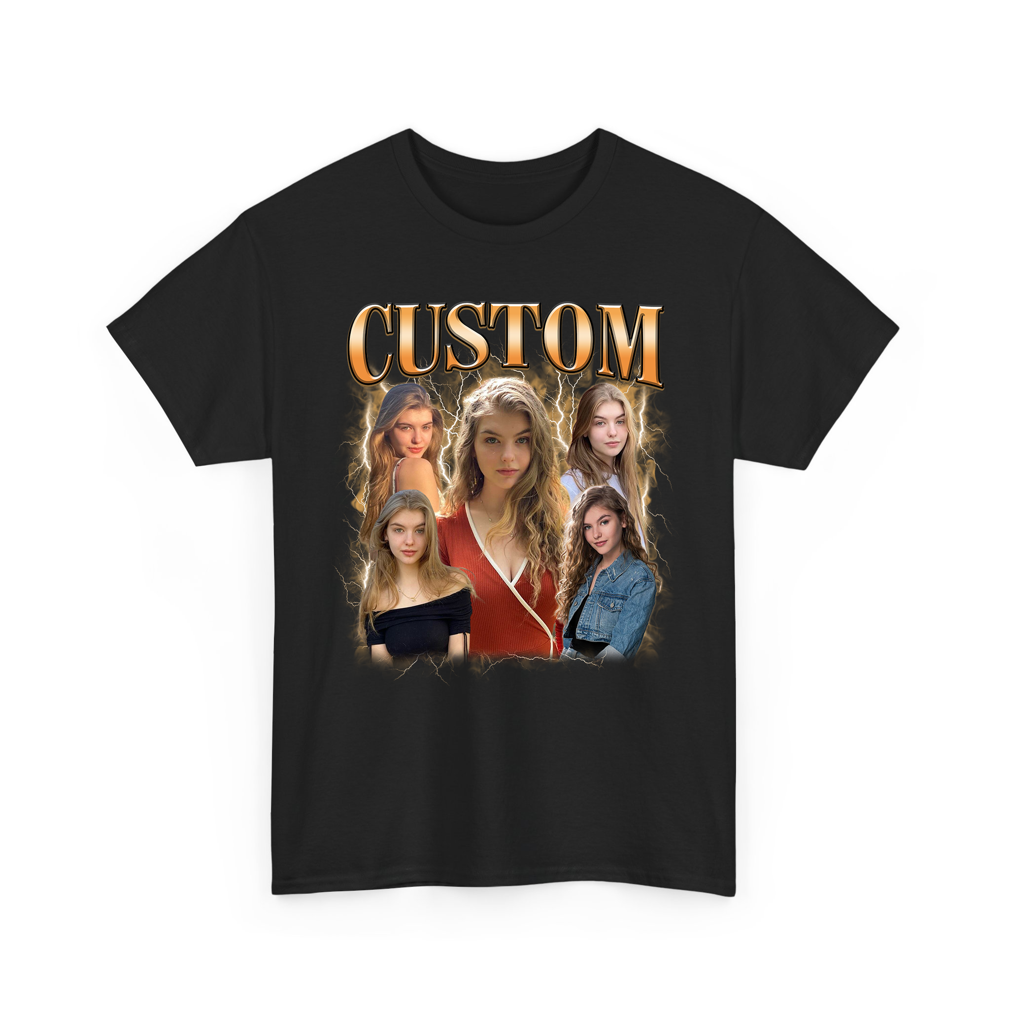 Custom Your Own Photos With Custom Text Bootleg T-shirt