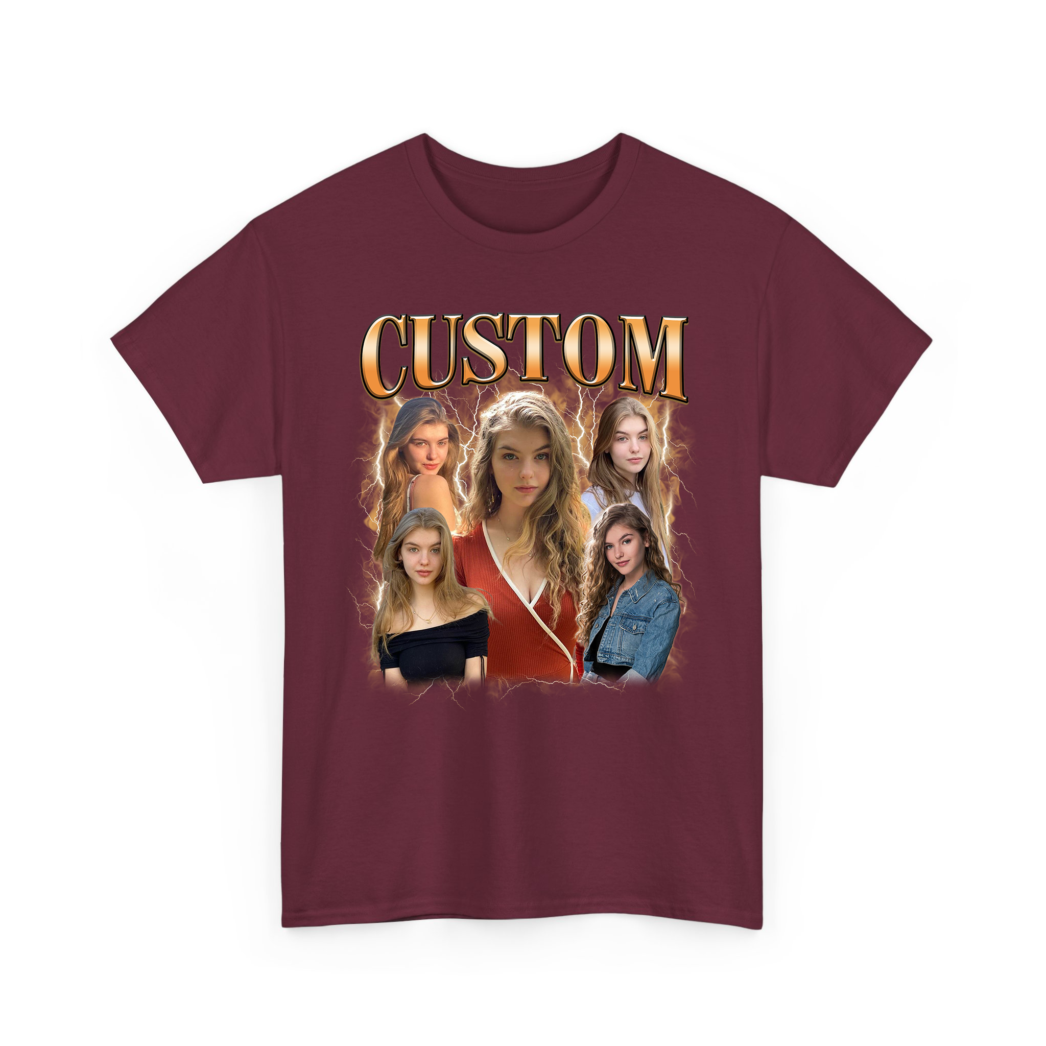 Custom Your Own Photos With Custom Text Bootleg T-shirt