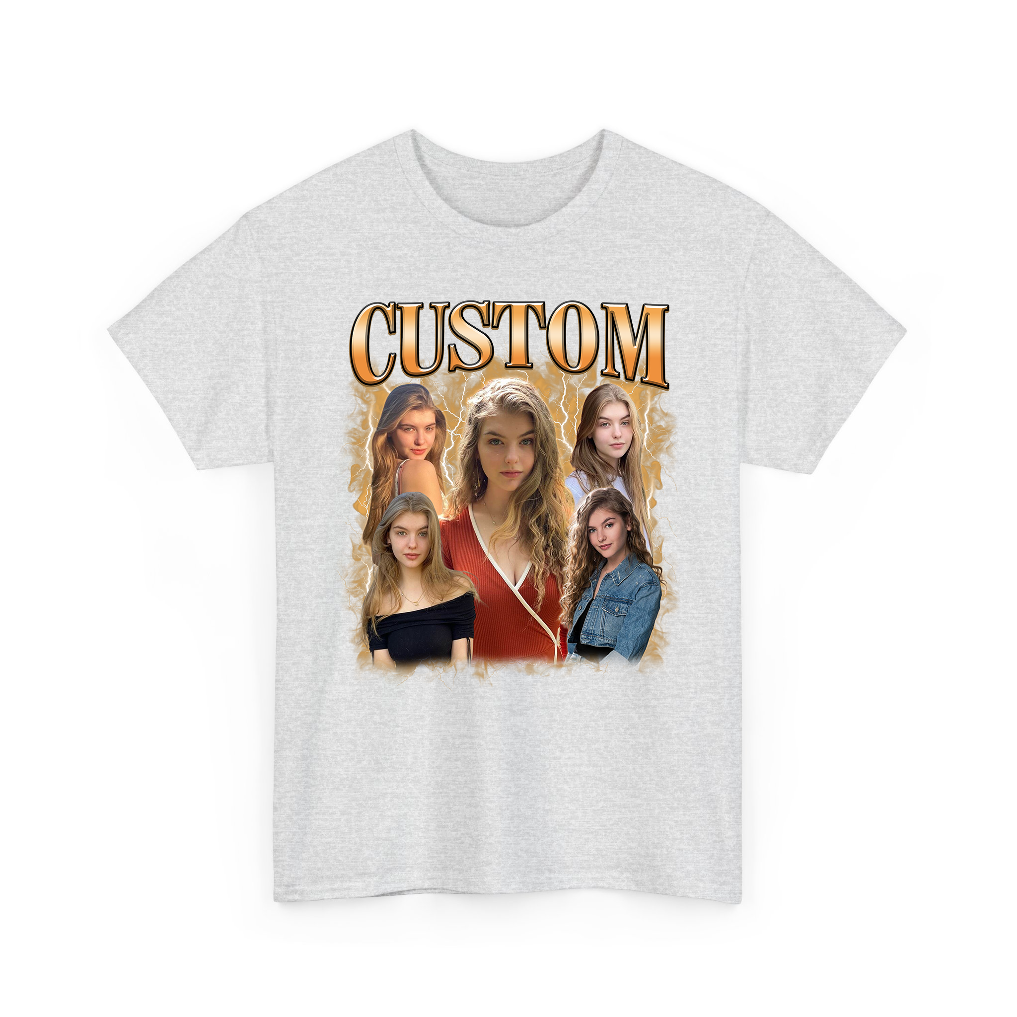 Custom Your Own Photos With Custom Text Bootleg T-shirt