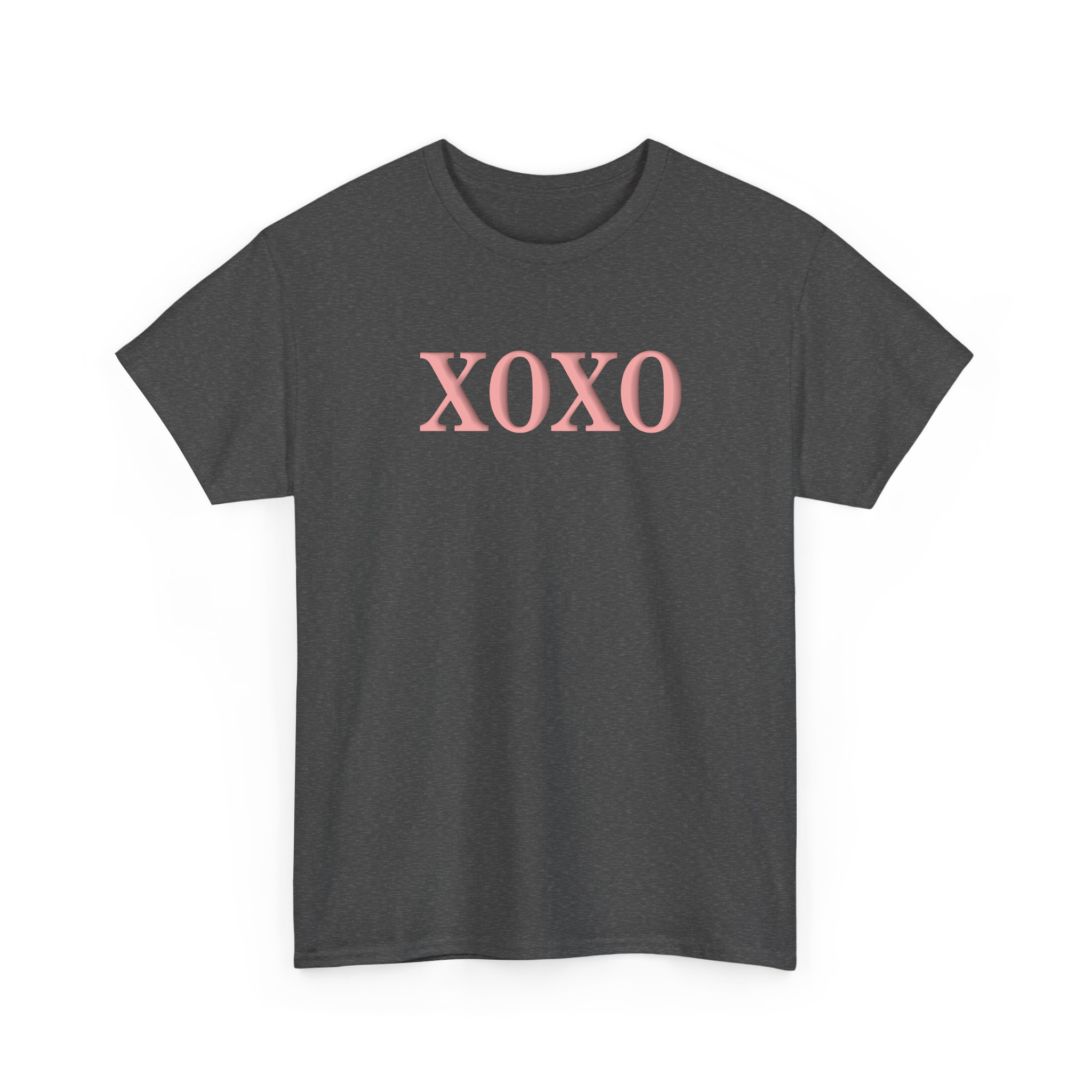 Valentine XOXO Pink Puff Printing T-shirt