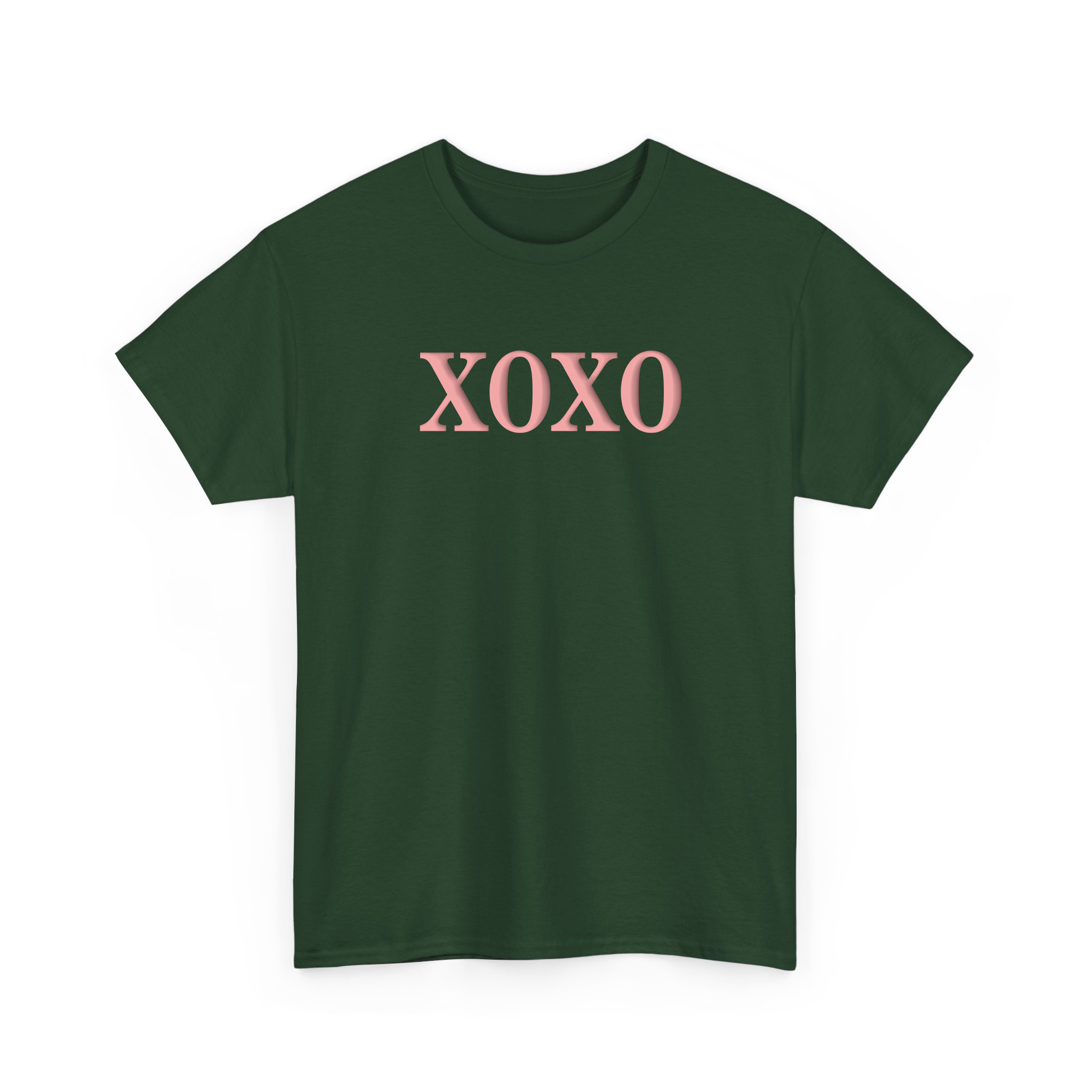 Valentine XOXO Pink Puff Printing T-shirt