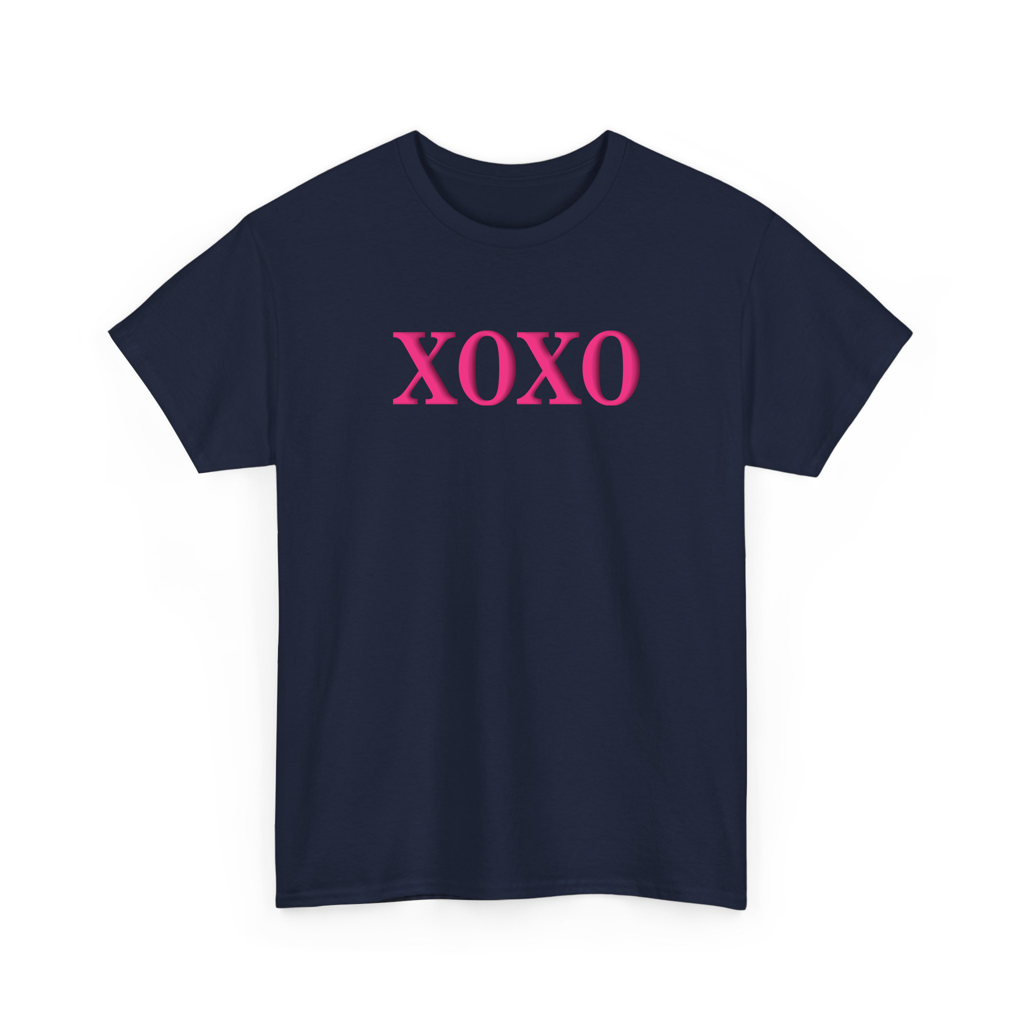 Valentine XOXO Pink Puff Printing T-shirt