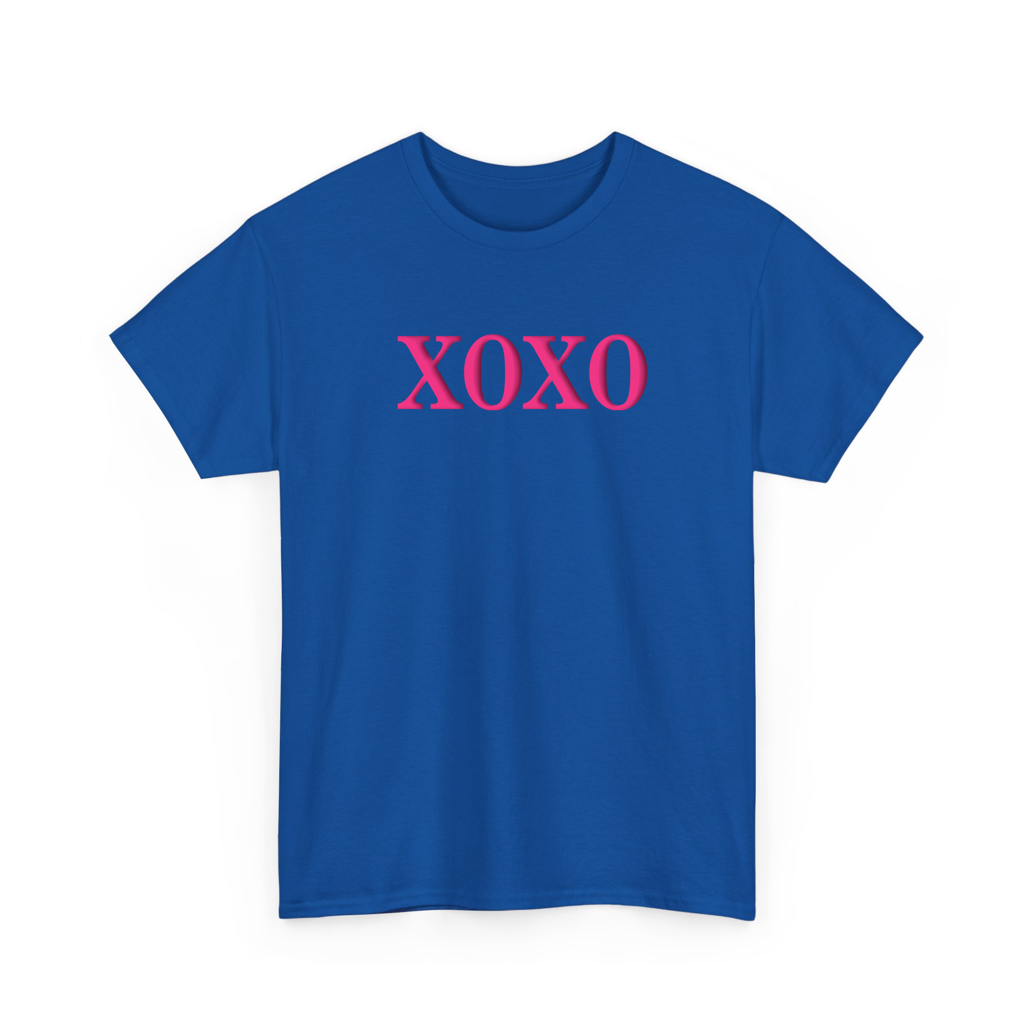 Valentine XOXO Pink Puff Printing T-shirt