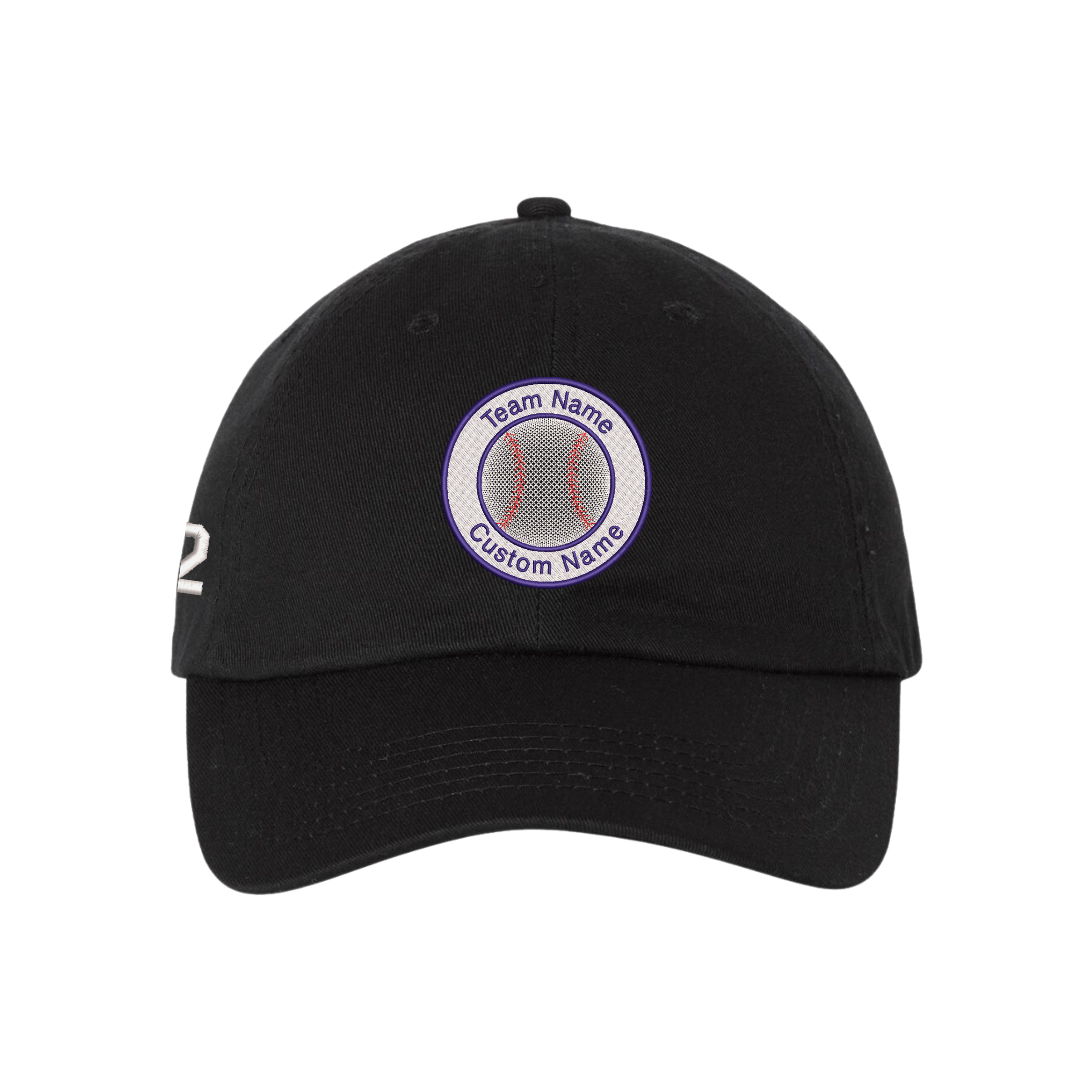 Personalized Baseball Team Custom Name and Number Embroidered Dad Hat