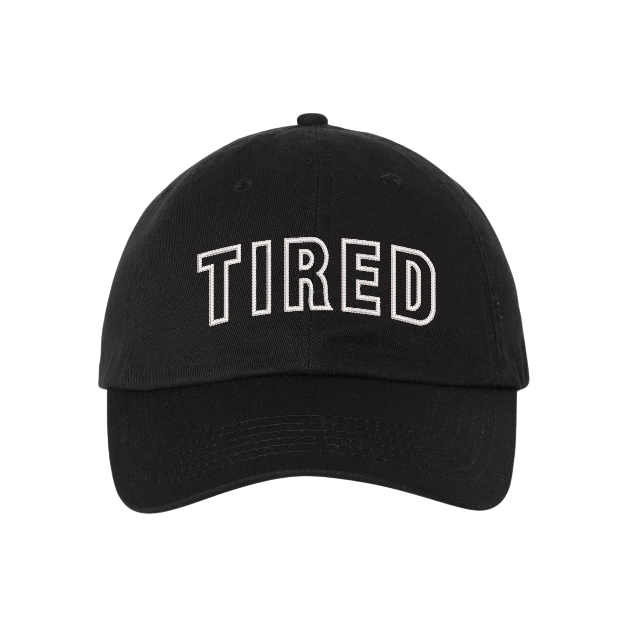 TIRED Funny Sayings Embroidered Basic Hat, Tired Mom