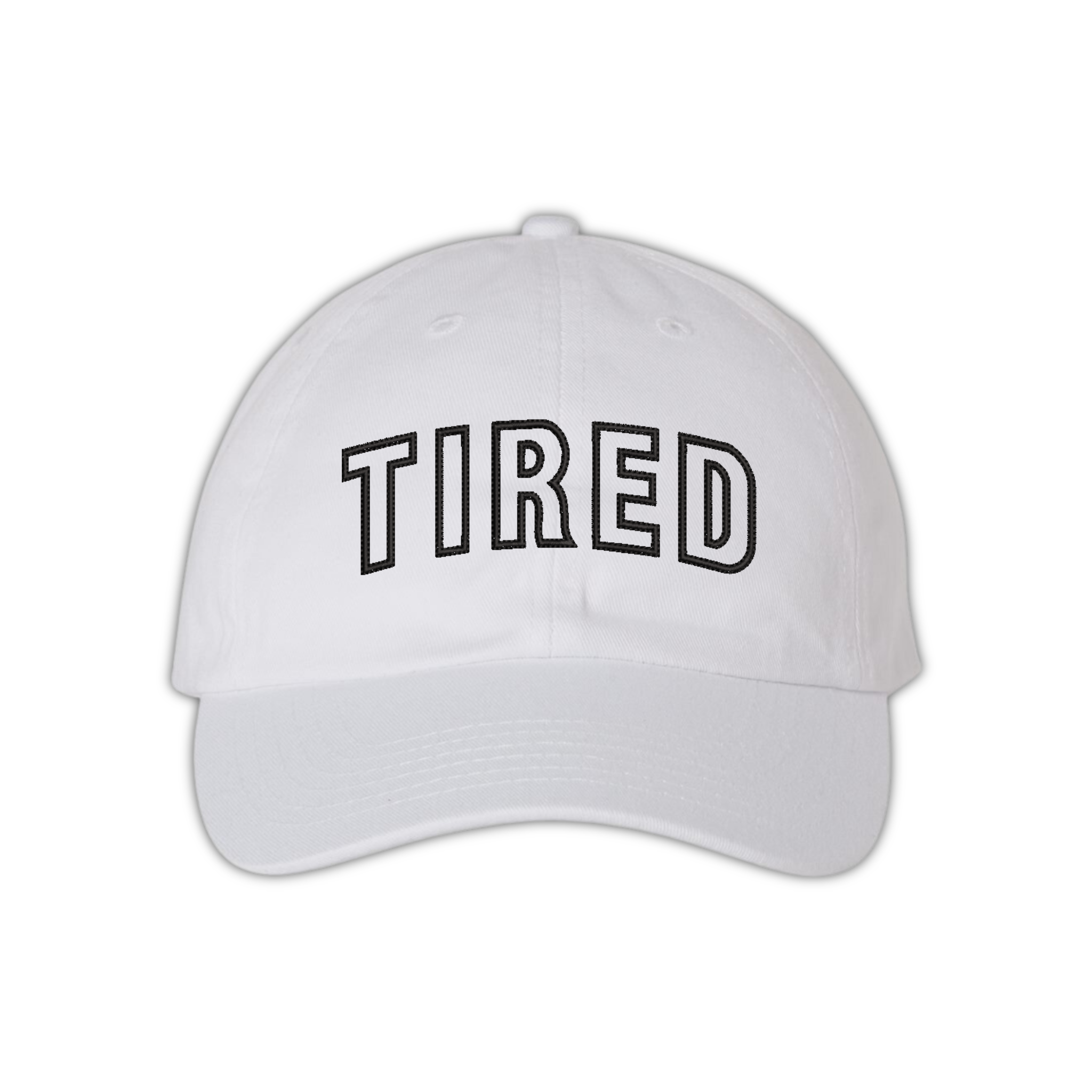 TIRED Funny Sayings Embroidered Basic Hat, Tired Mom