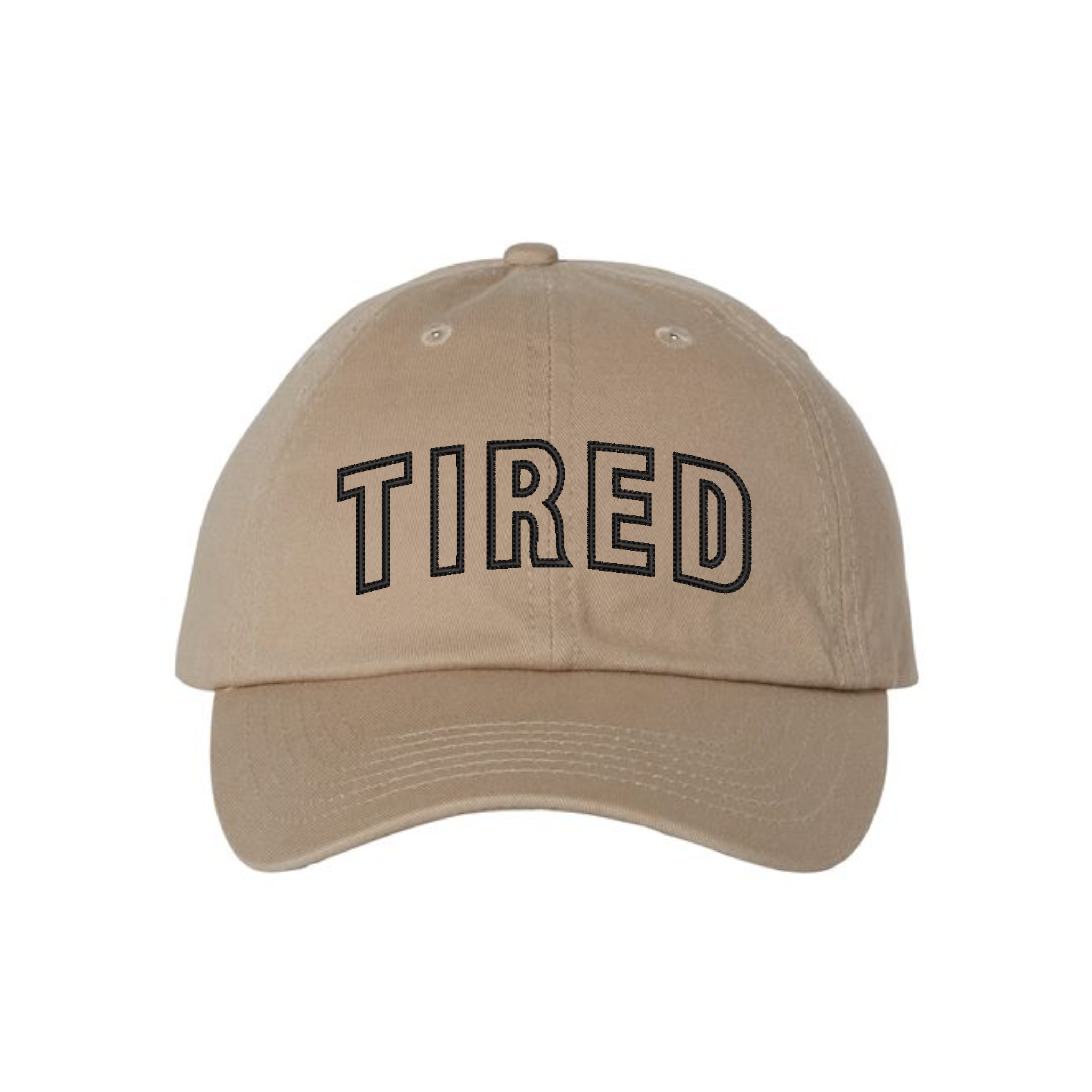 TIRED Funny Sayings Embroidered Basic Hat, Tired Mom