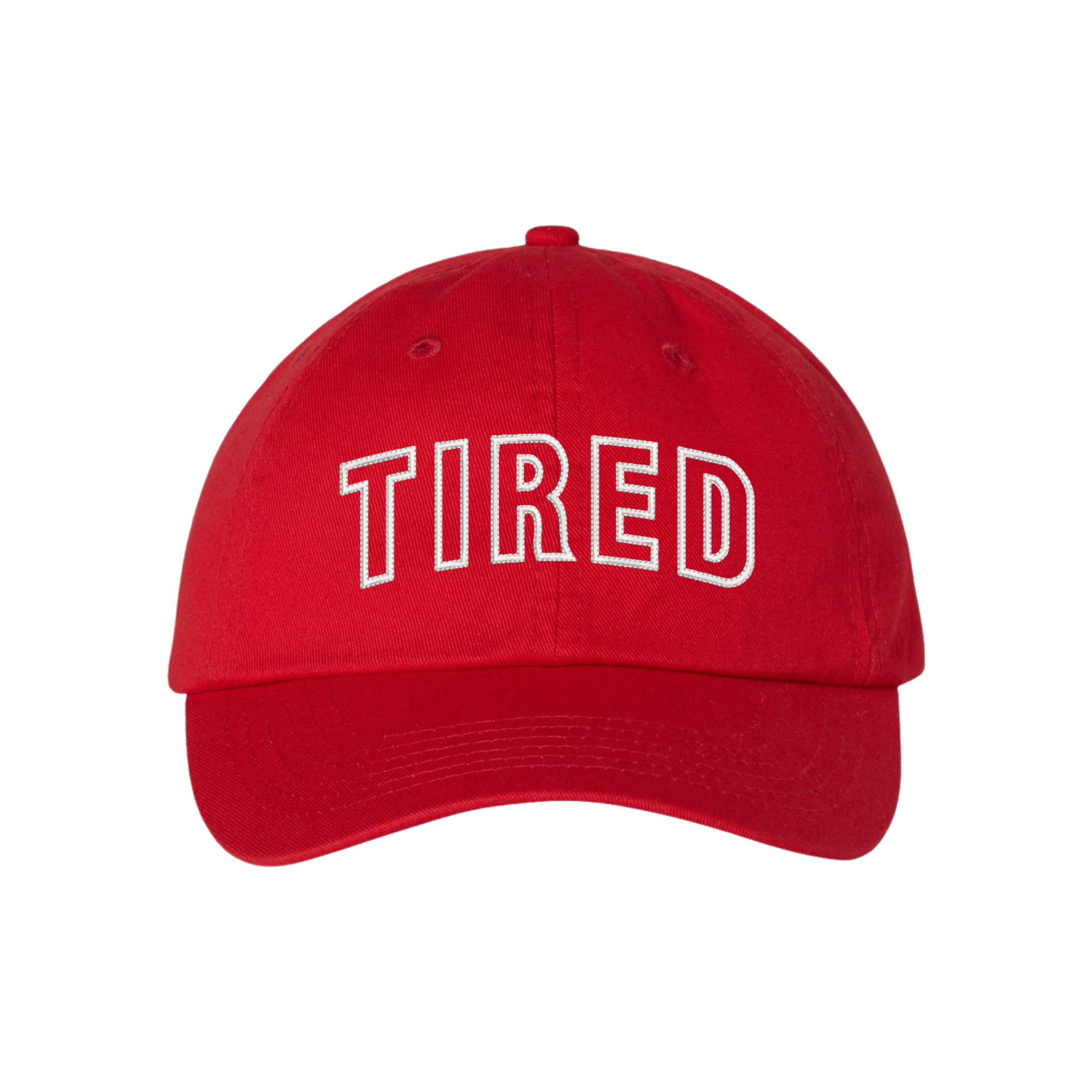 TIRED Funny Sayings Embroidered Basic Hat, Tired Mom