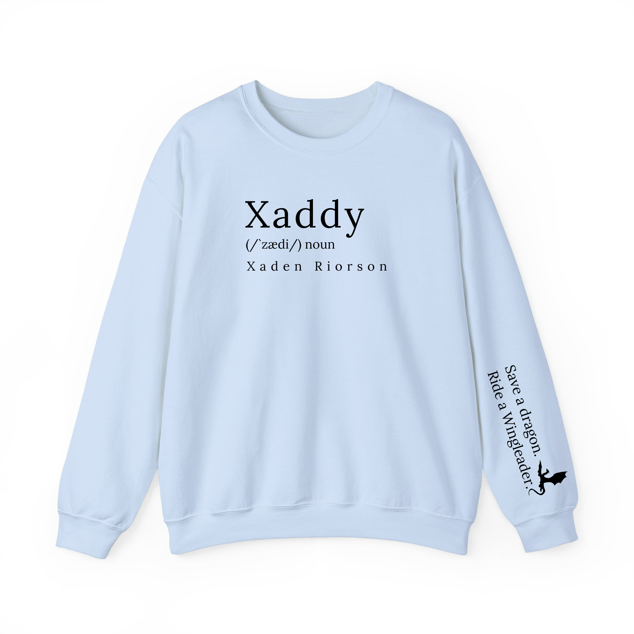 Xaddy Xaden FW Series Iron Flame Fantasy Book Sweatshirt