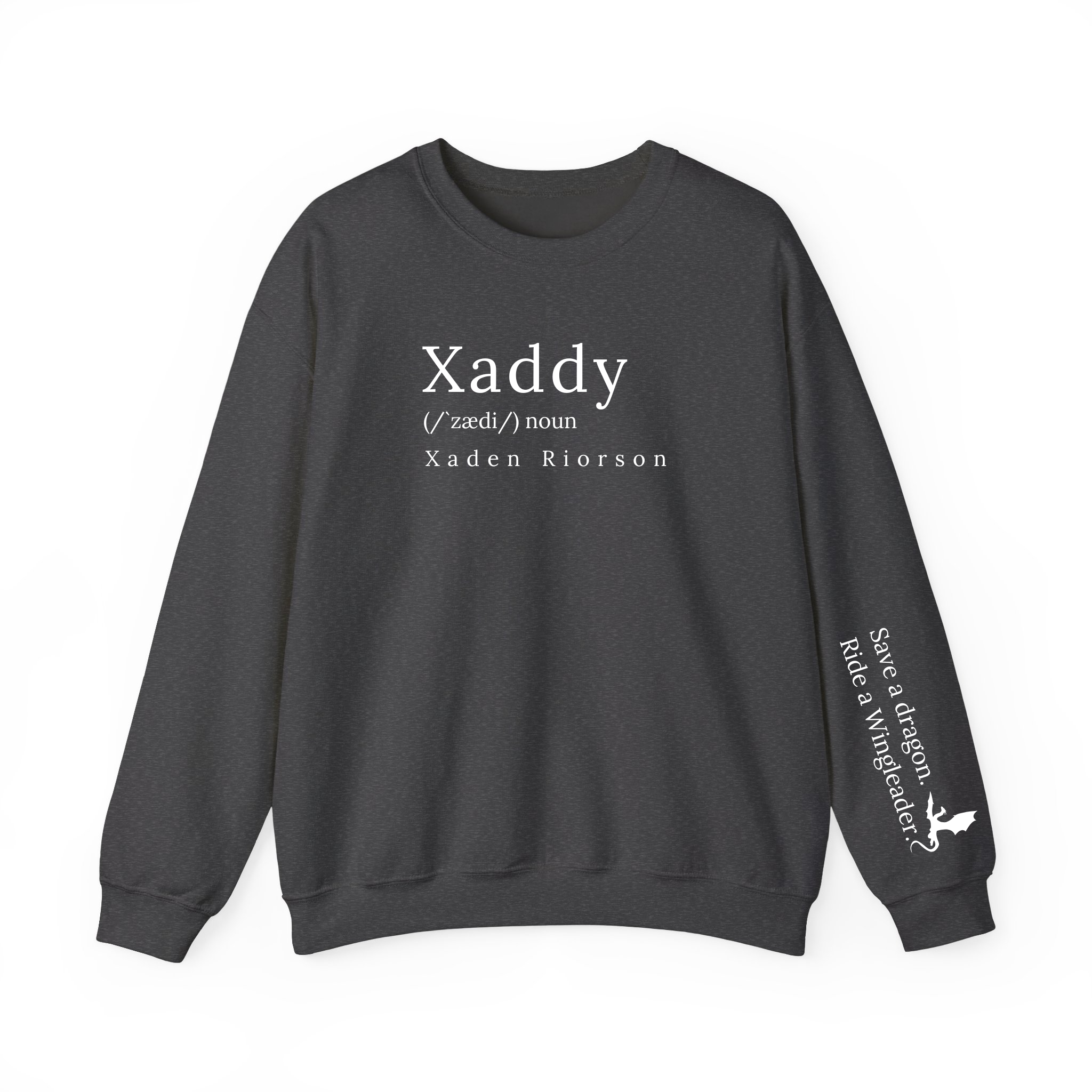 Xaddy Xaden FW Series Iron Flame Fantasy Book Sweatshirt