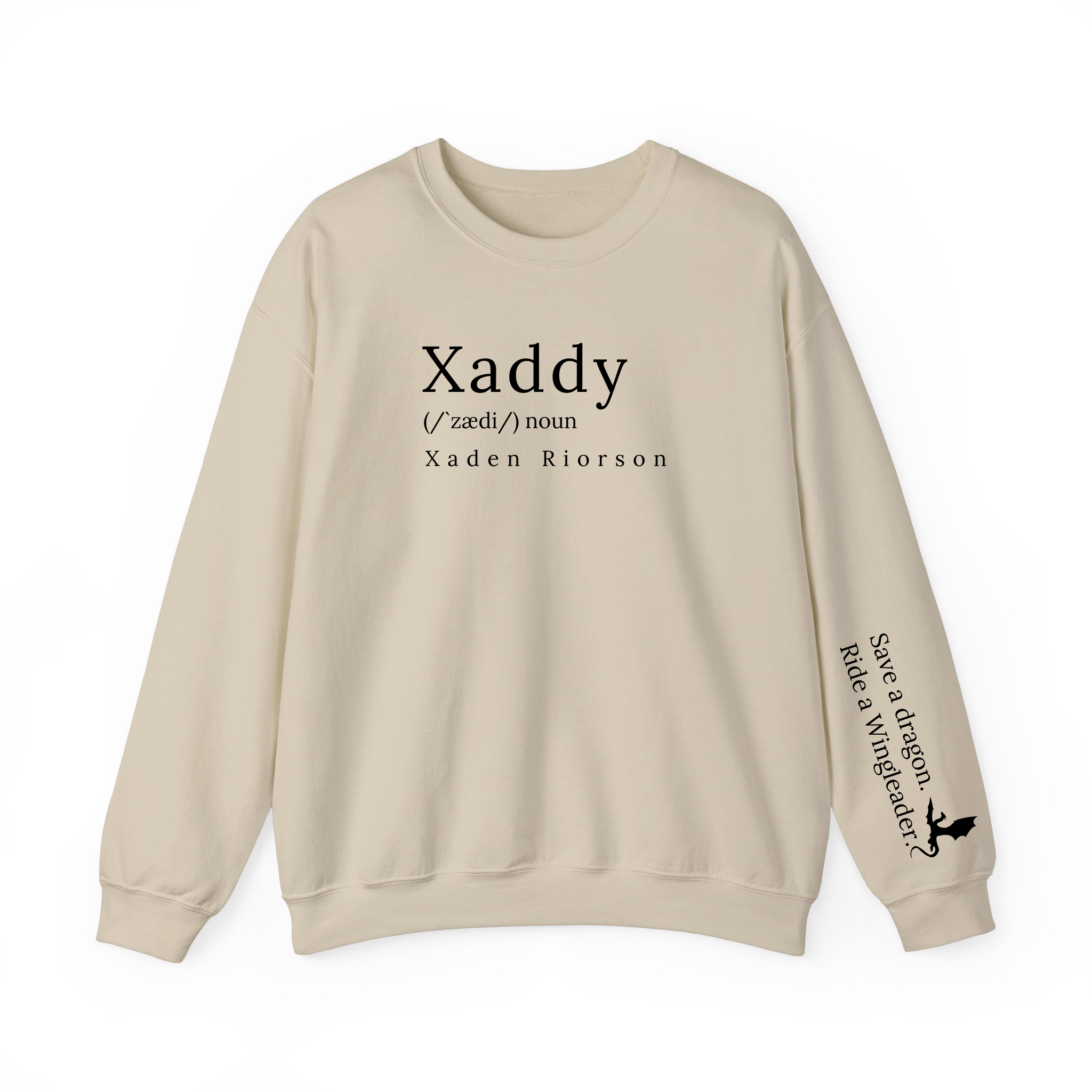 Xaddy Xaden FW Series Iron Flame Fantasy Book Sweatshirt