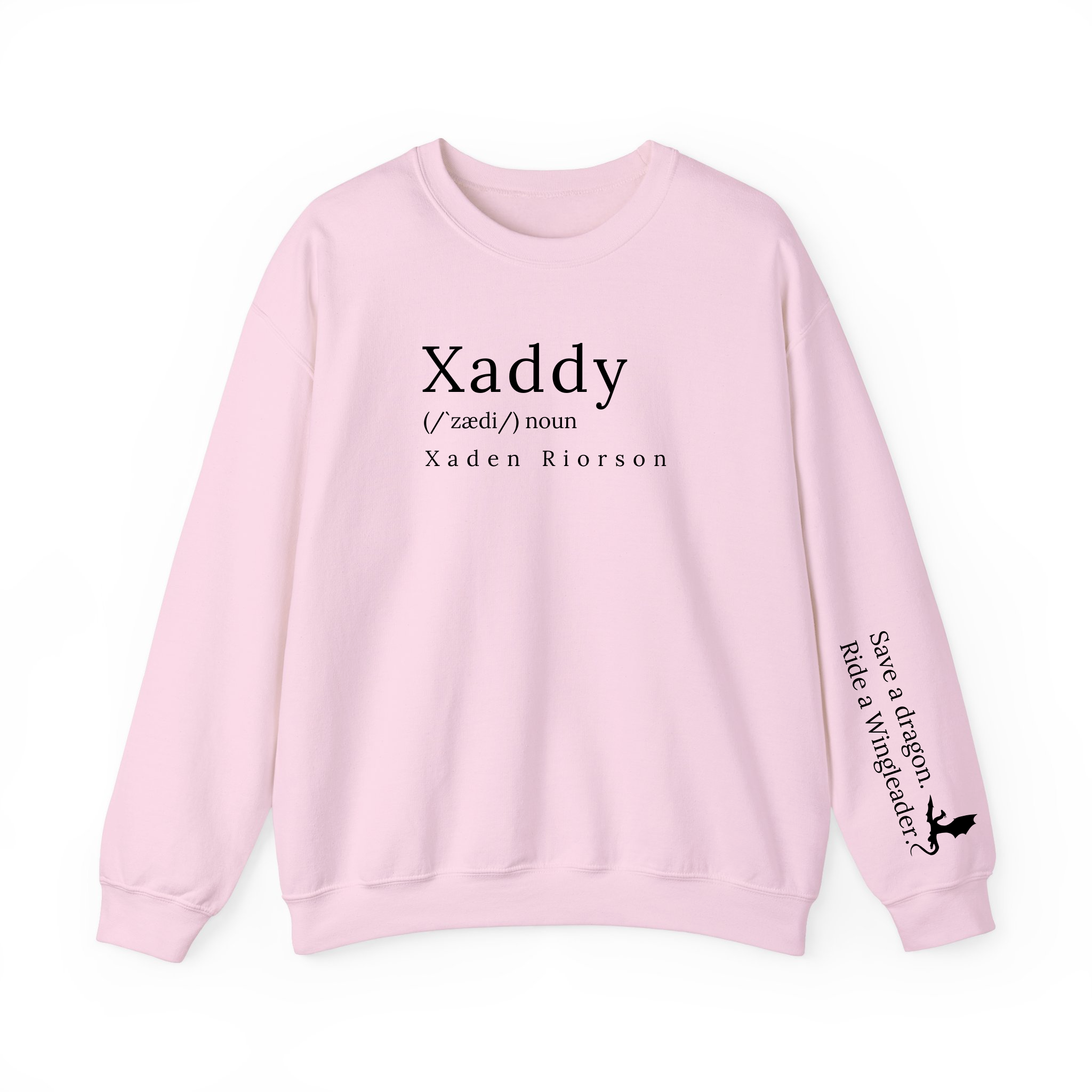 Xaddy Xaden FW Series Iron Flame Fantasy Book Sweatshirt