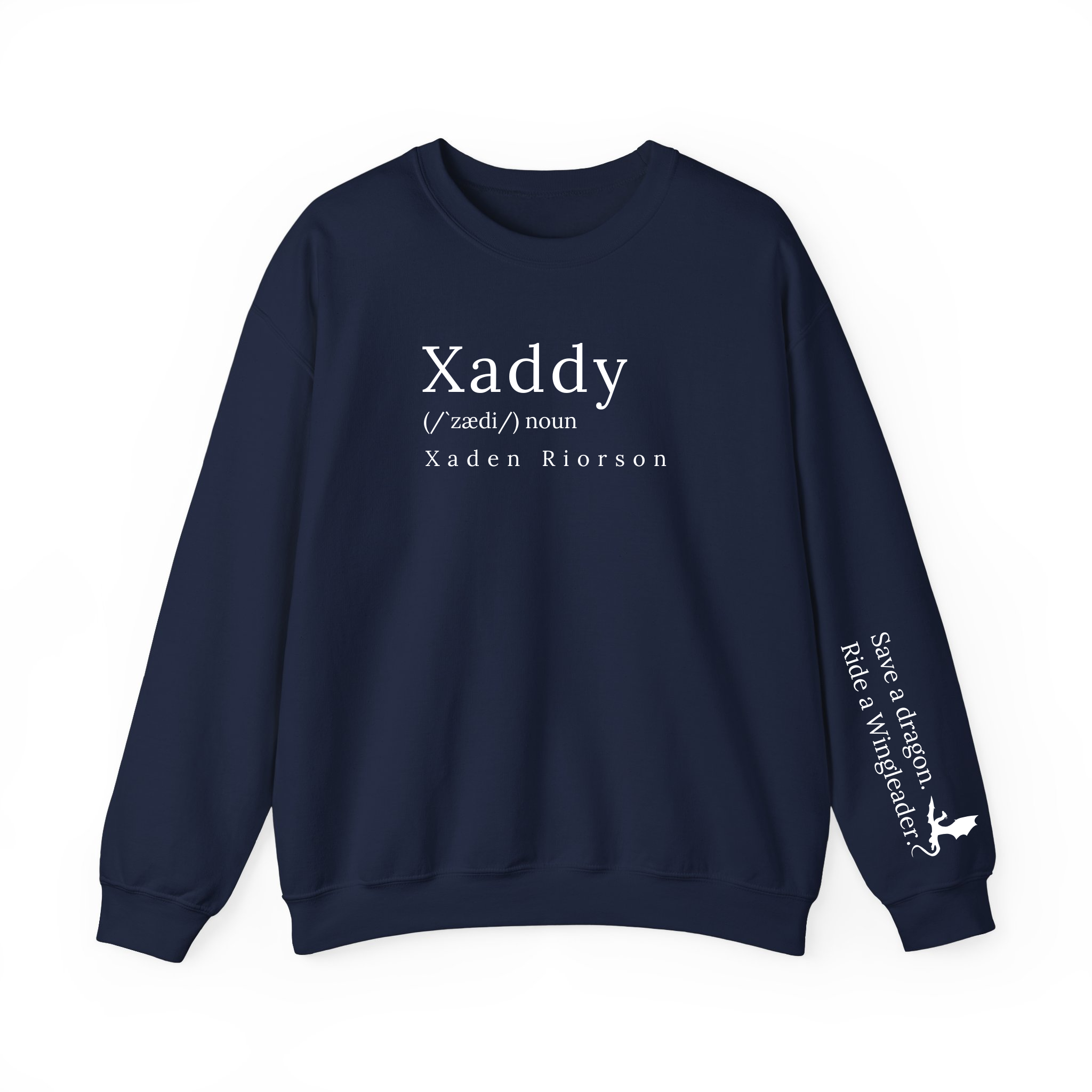 Xaddy Xaden FW Series Iron Flame Fantasy Book Sweatshirt