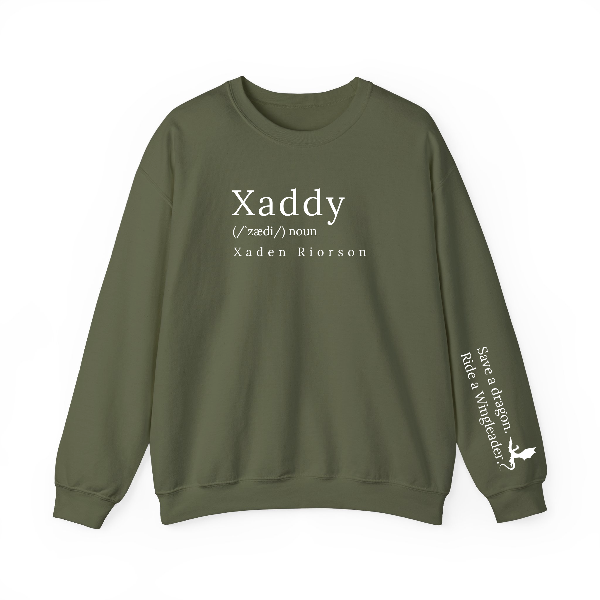 Xaddy Xaden FW Series Iron Flame Fantasy Book Sweatshirt