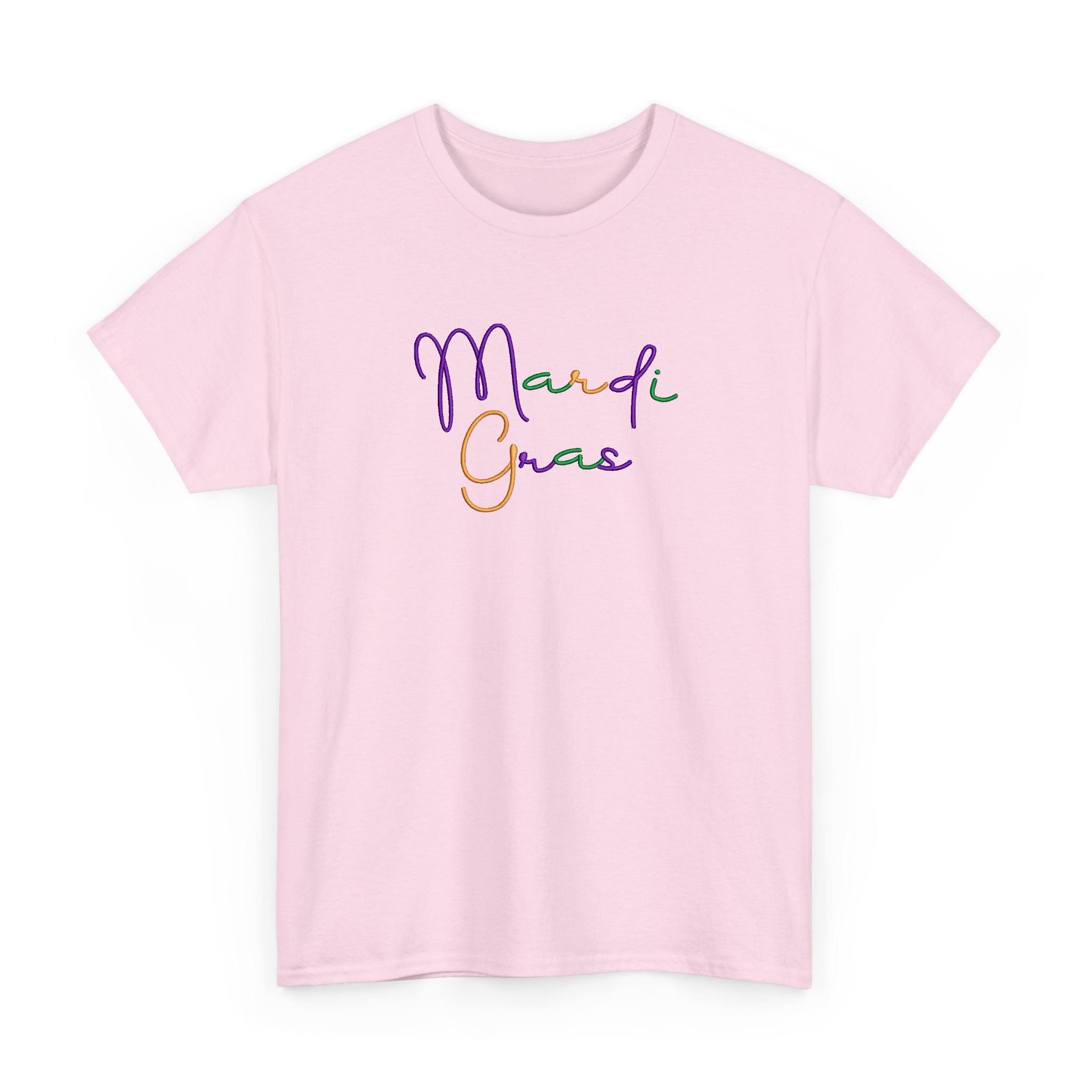 Retro Mardi Gras Carnival Embroidered T-Shirt, Fleur De Lis Shirt