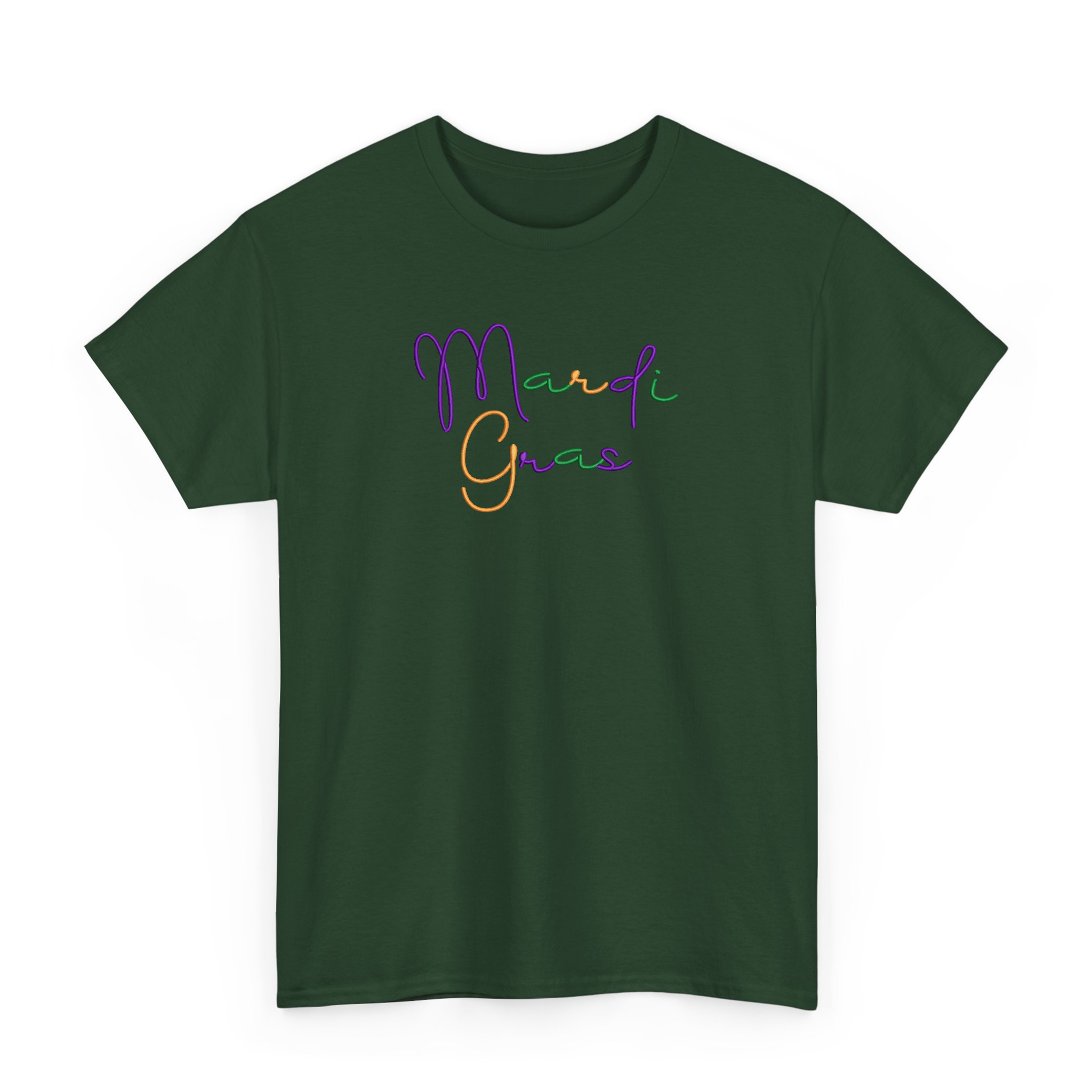 Retro Mardi Gras Carnival Embroidered T-Shirt, Fleur De Lis Shirt