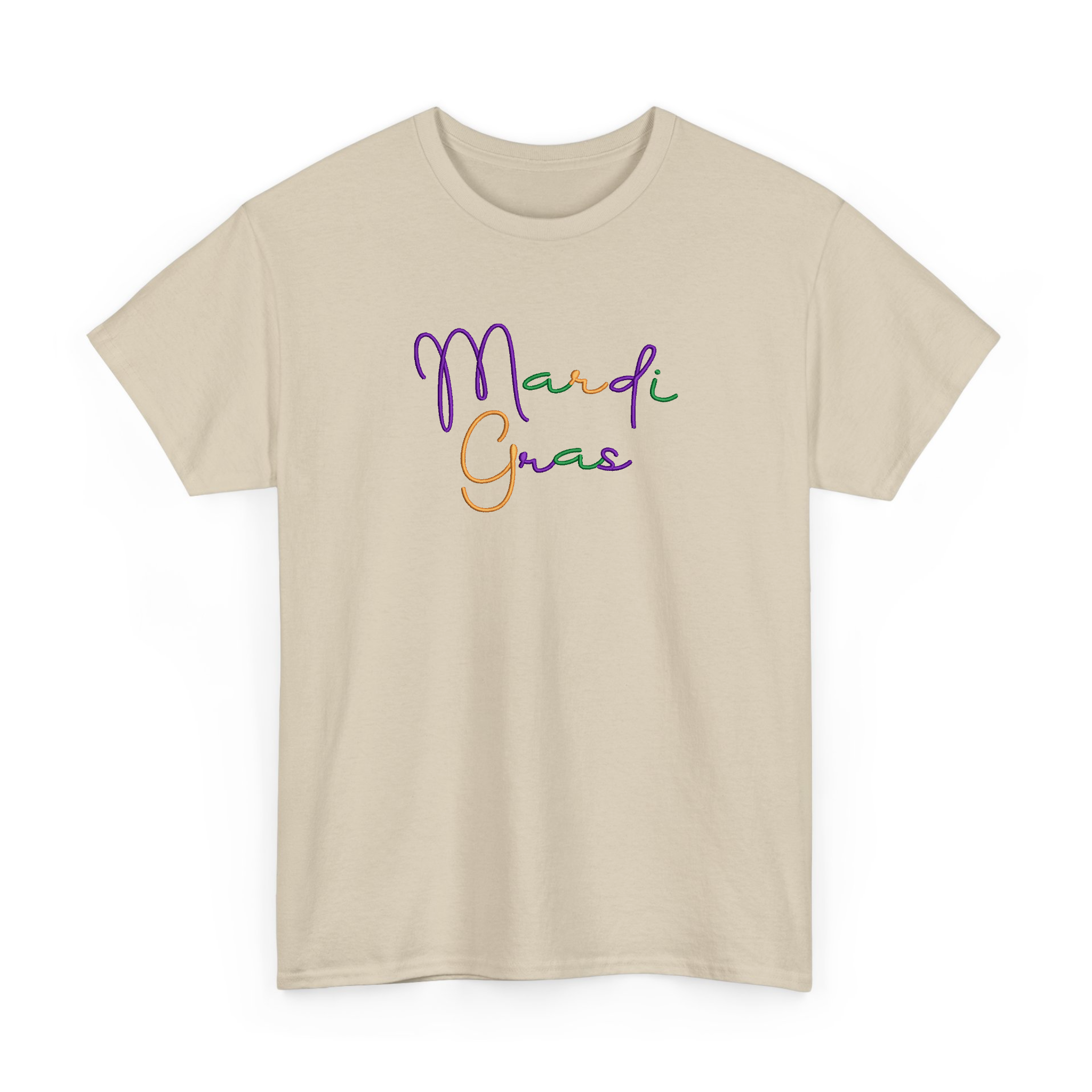 Retro Mardi Gras Carnival Embroidered T-Shirt, Fleur De Lis Shirt