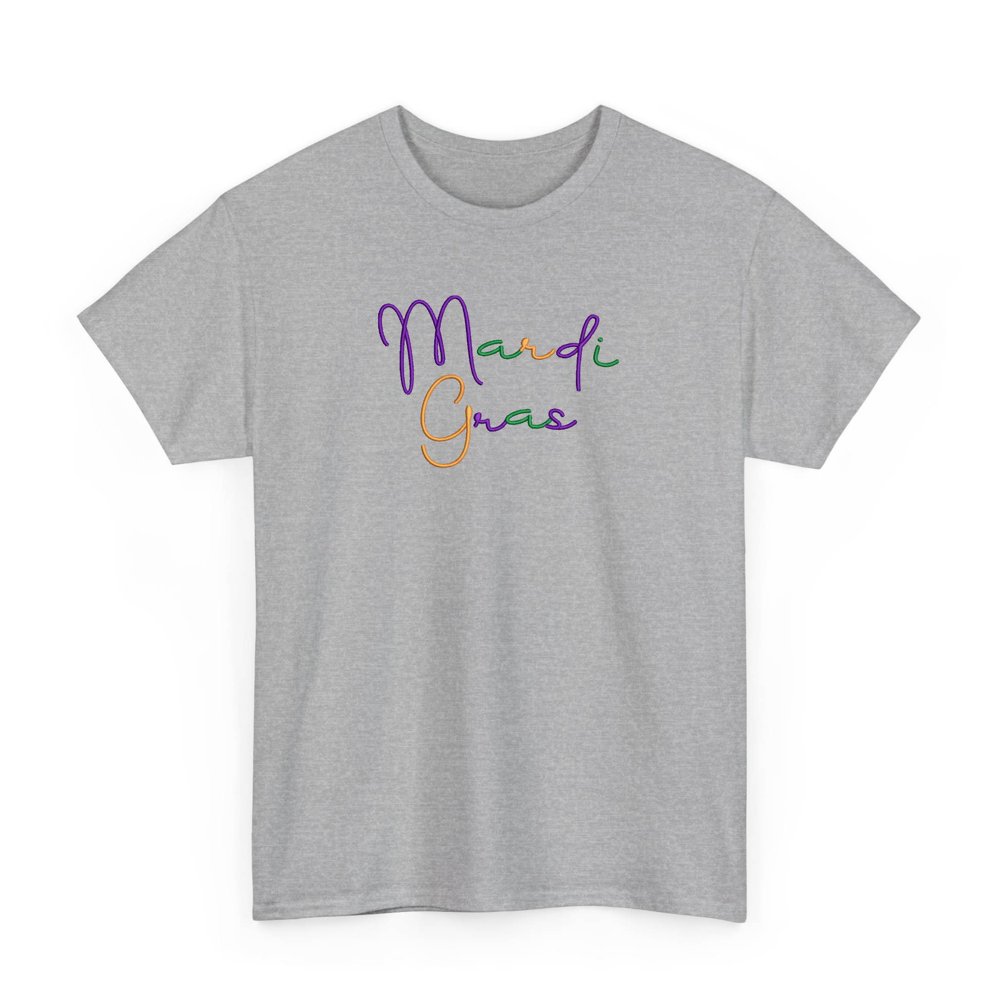 Retro Mardi Gras Carnival Embroidered T-Shirt, Fleur De Lis Shirt