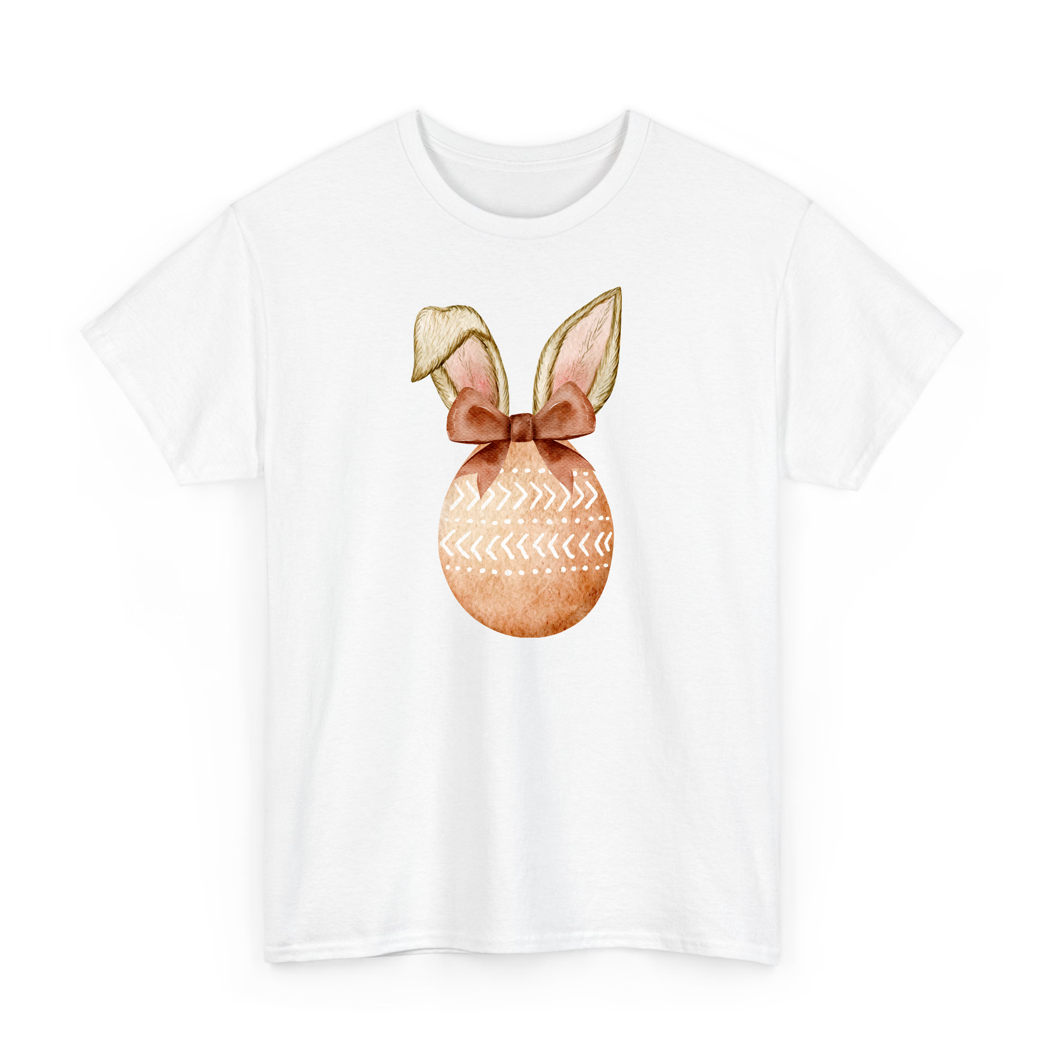 Cute Coquette Bunny Ears Easter Egg T-Shirt