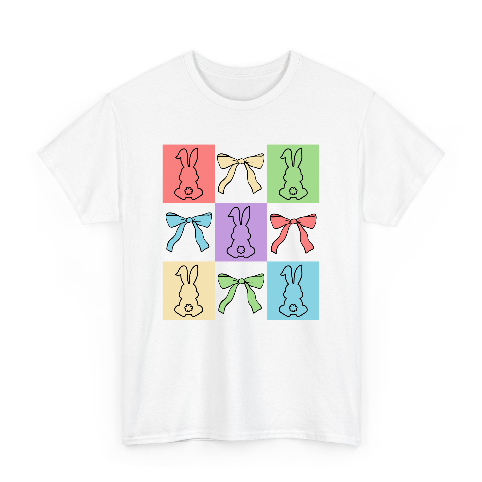 Girly Coquette Bunny Easter Day T-shirt