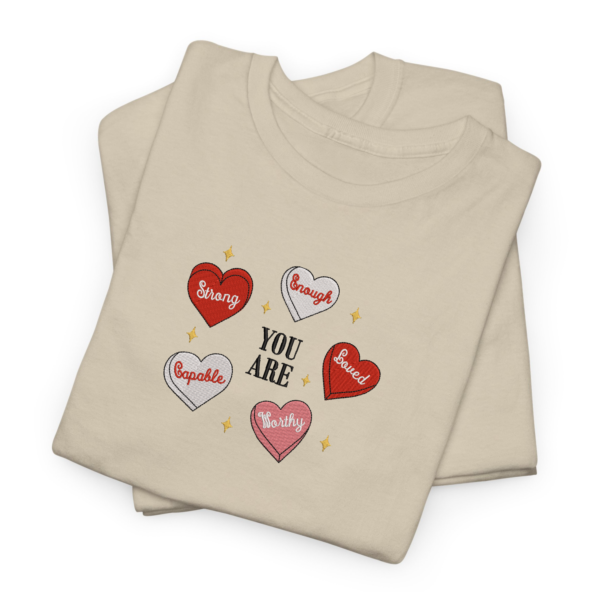 Cute Retro Heart Teacher Valentine Embroidered T-shirt, Sweatshirt