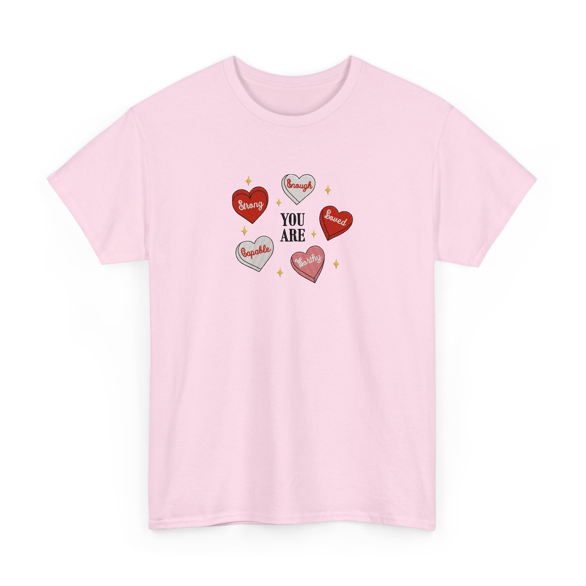 Cute Retro Heart Teacher Valentine Embroidered T-shirt, Sweatshirt