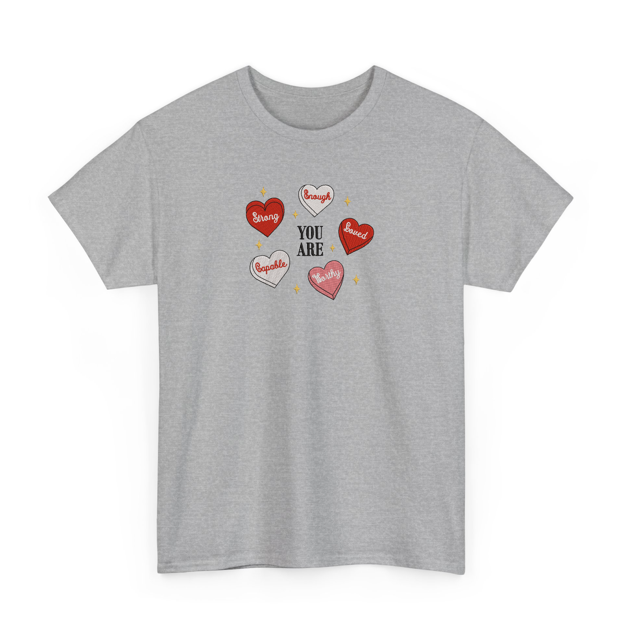 Cute Retro Heart Teacher Valentine Embroidered T-shirt, Sweatshirt