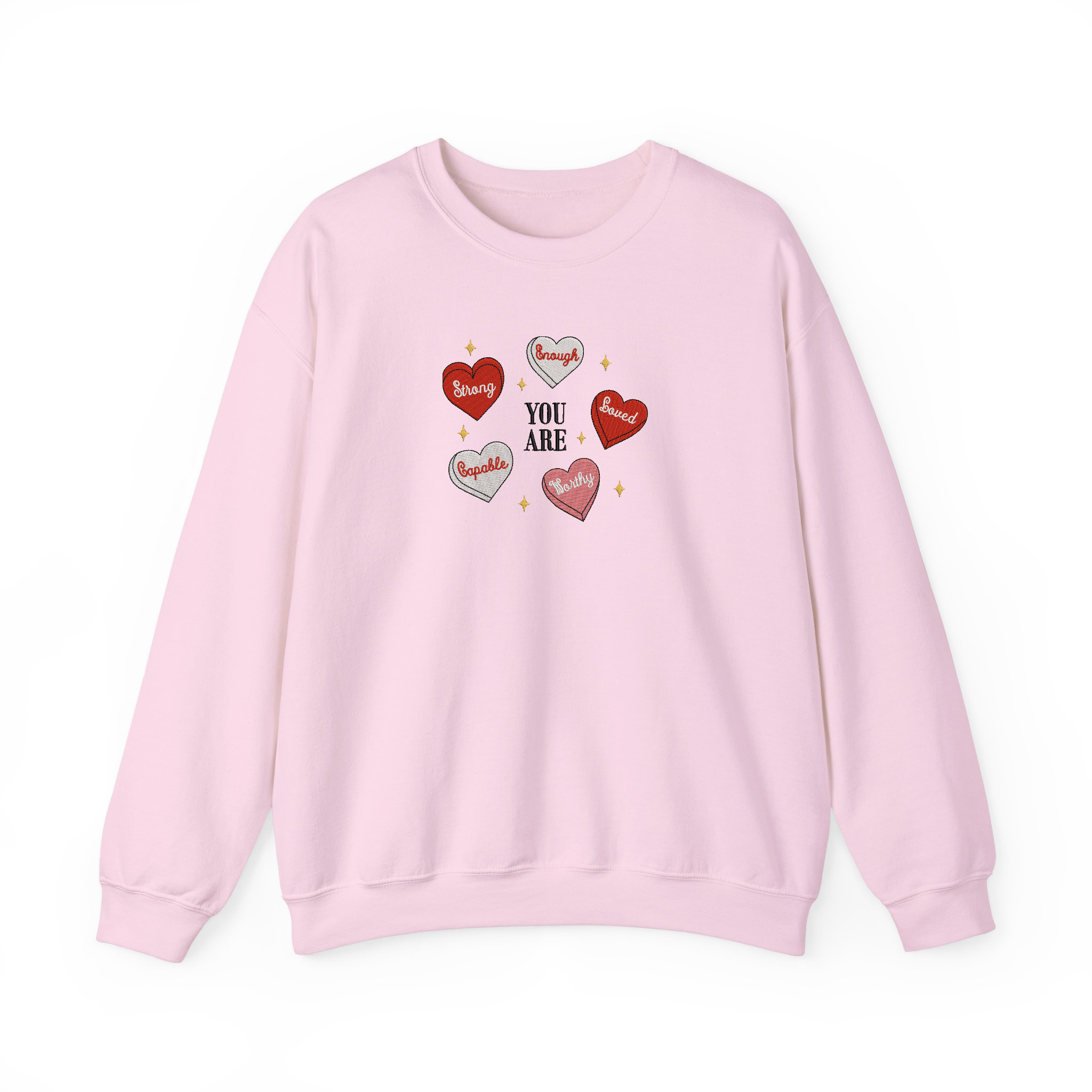Cute Retro Heart Teacher Valentine Embroidered T-shirt, Sweatshirt