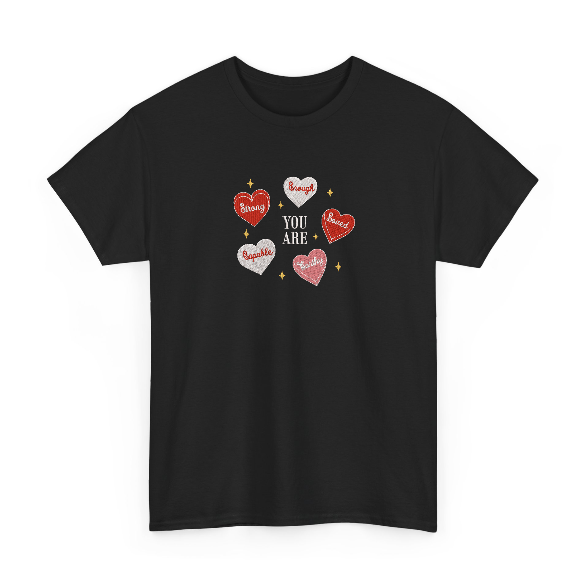 Cute Retro Heart Teacher Valentine Embroidered T-shirt, Sweatshirt