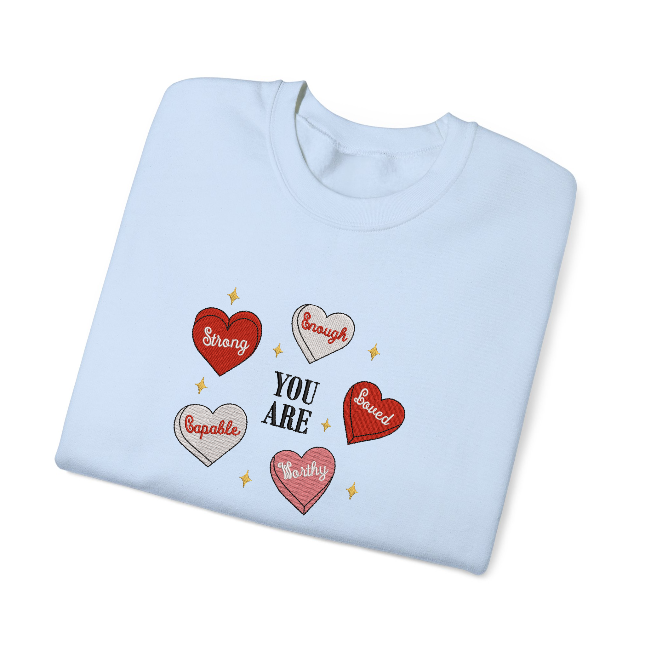 Cute Retro Heart Teacher Valentine Embroidered T-shirt, Sweatshirt