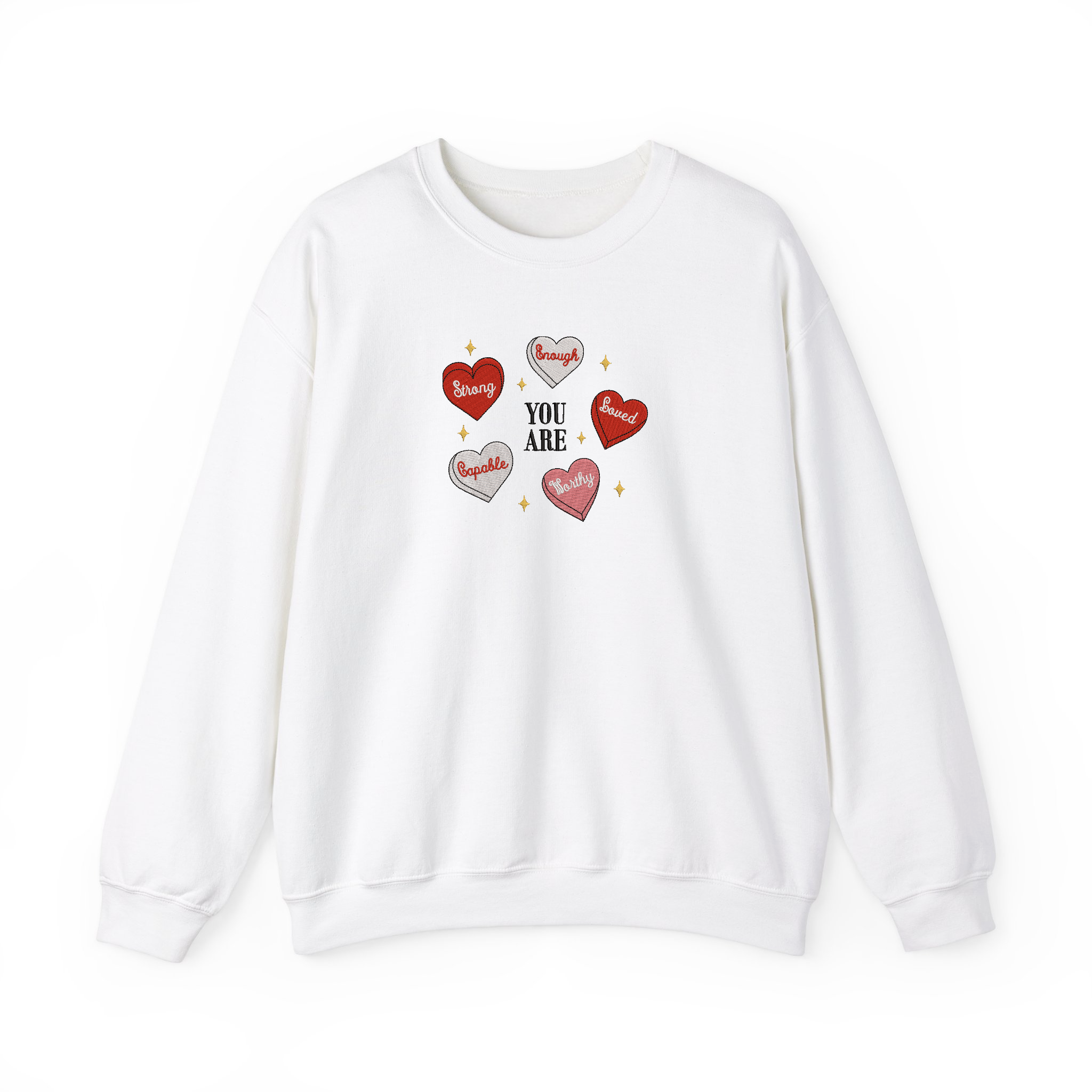 Cute Retro Heart Teacher Valentine Embroidered T-shirt, Sweatshirt