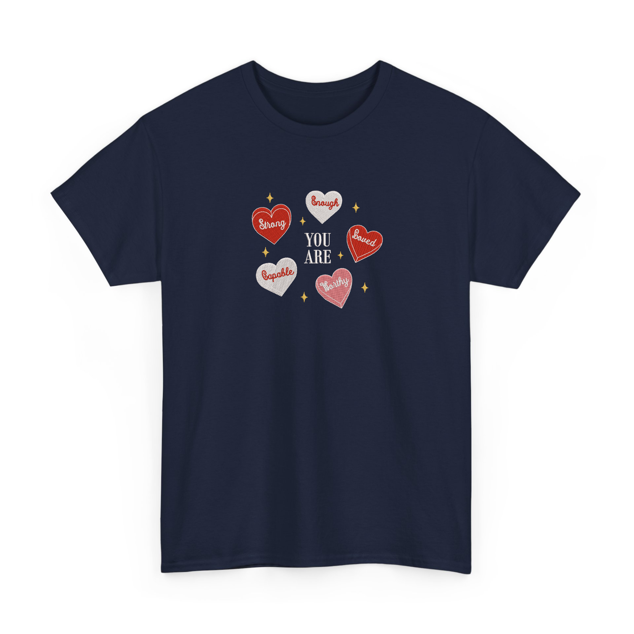 Cute Retro Heart Teacher Valentine Embroidered T-shirt, Sweatshirt
