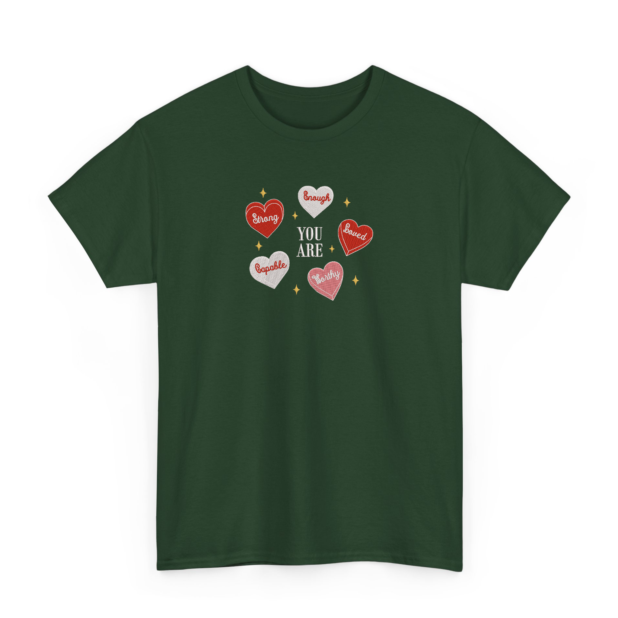 Cute Retro Heart Teacher Valentine Embroidered T-shirt, Sweatshirt
