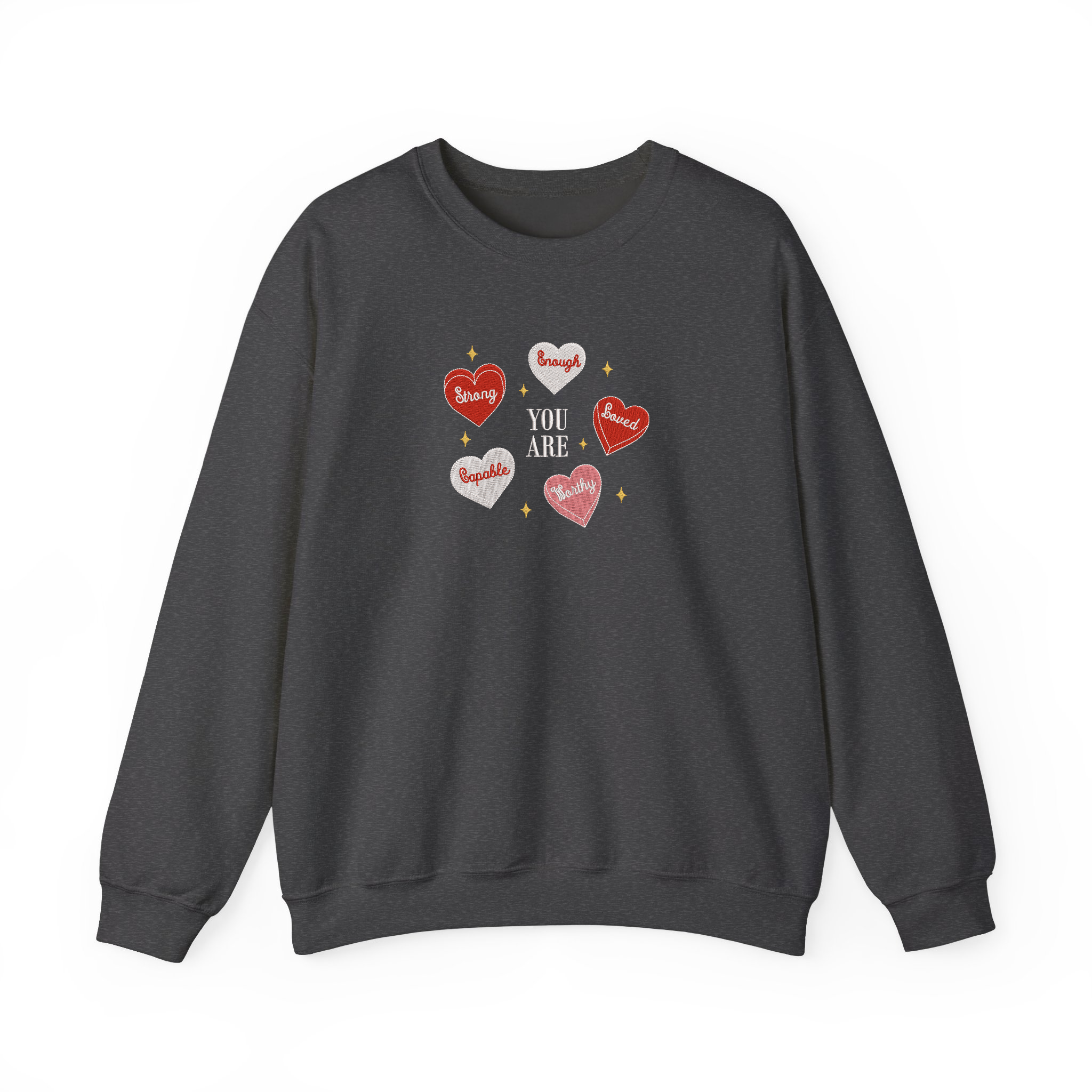 Cute Retro Heart Teacher Valentine Embroidered T-shirt, Sweatshirt