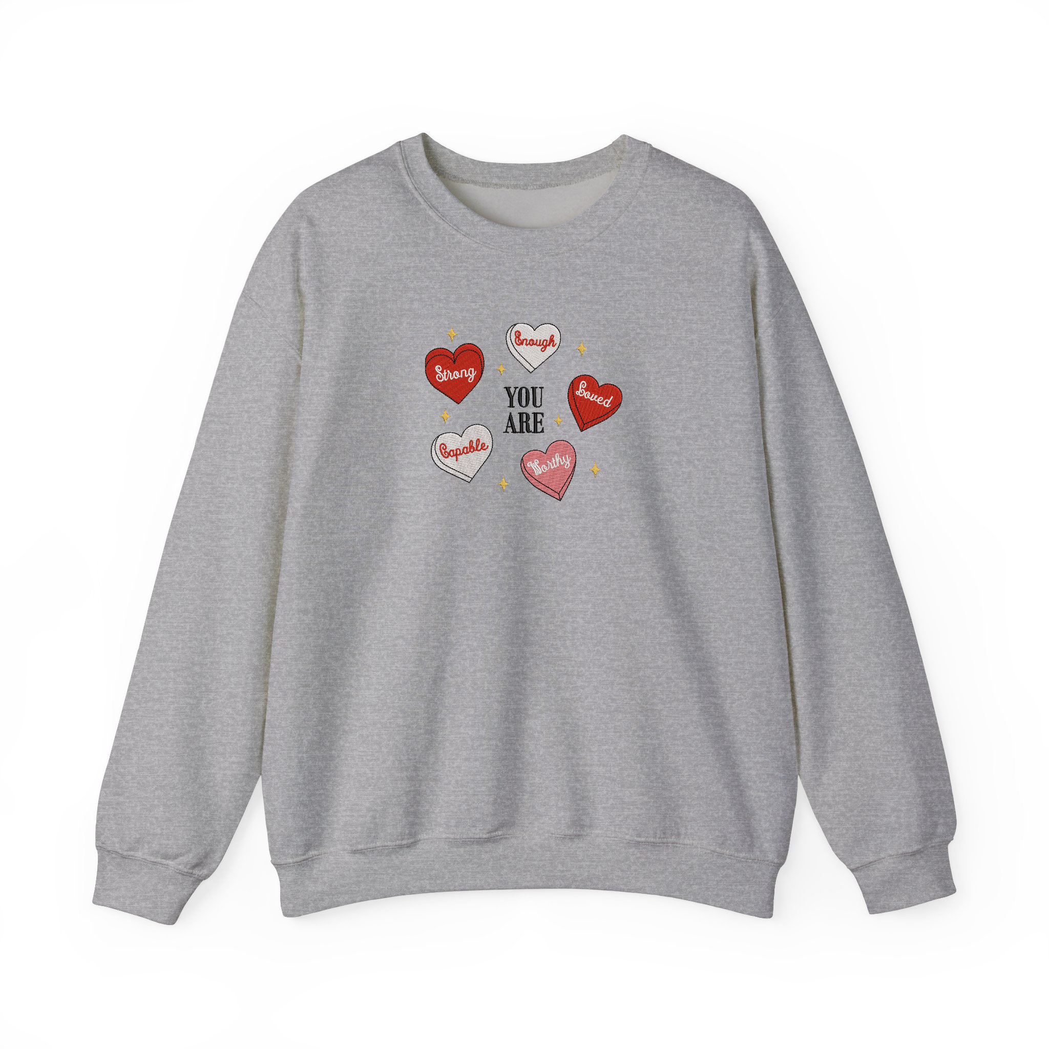 Cute Retro Heart Teacher Valentine Embroidered T-shirt, Sweatshirt