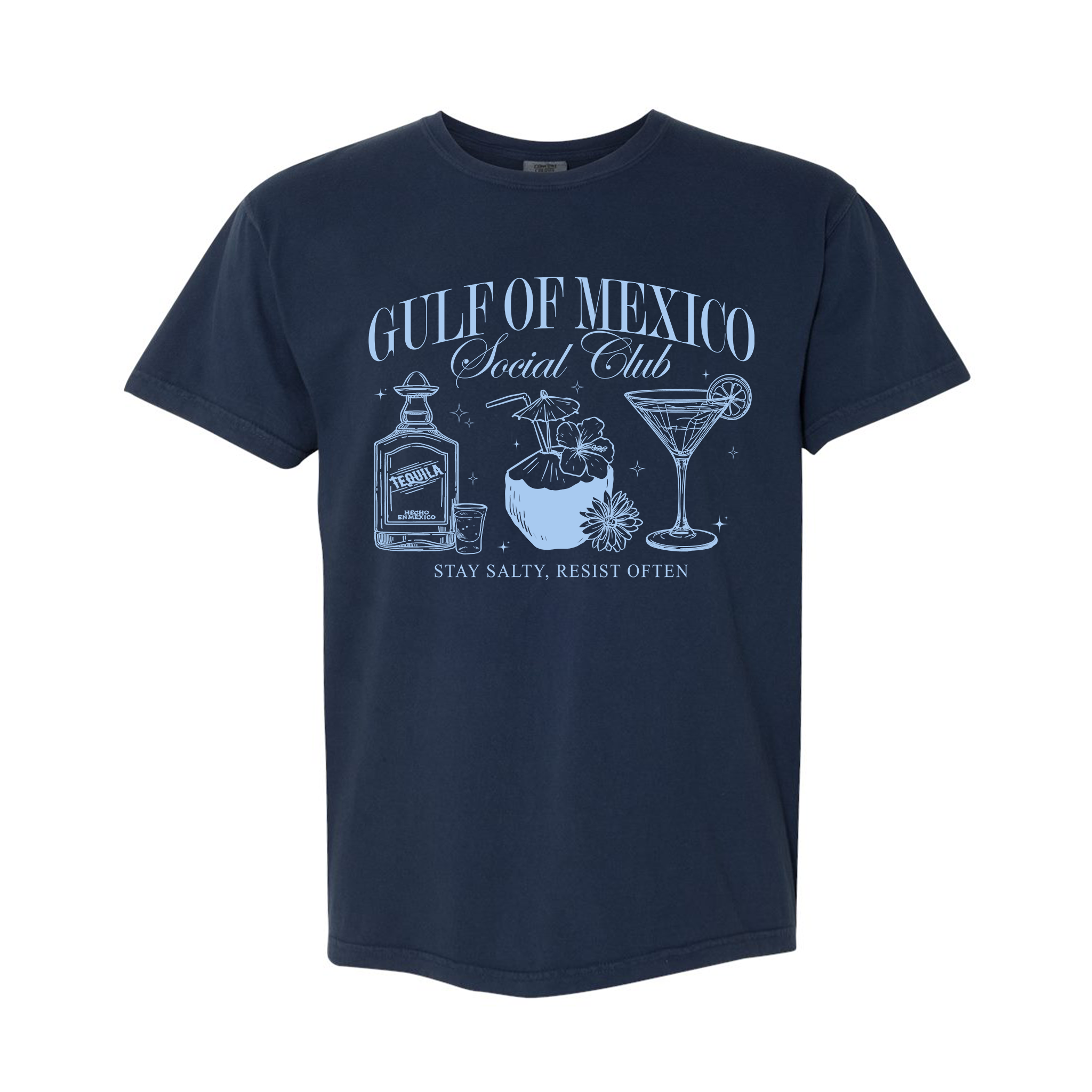 Gulf Of Mexico Social Club, Mexican Tequila Comfort Color T-shirt