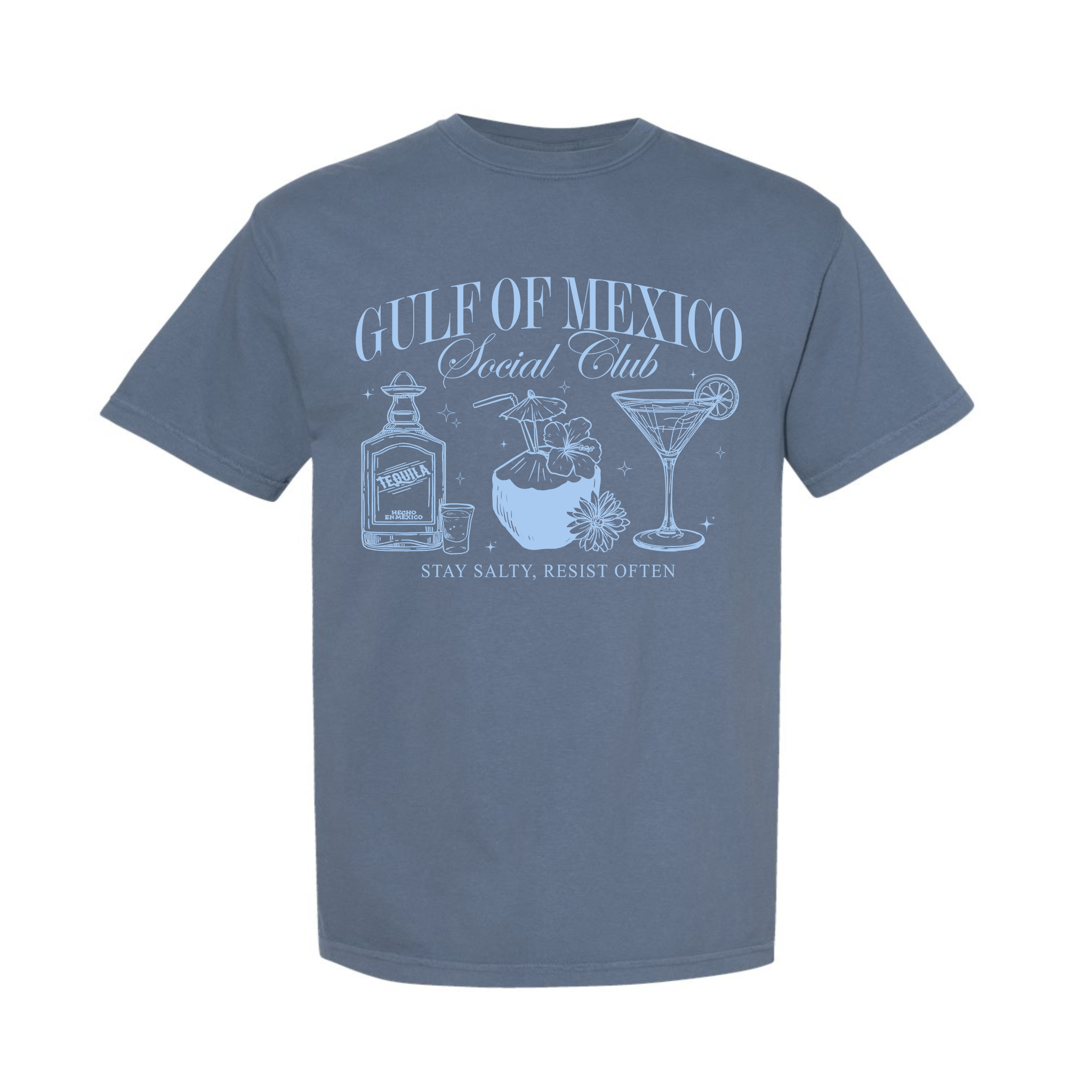 Gulf Of Mexico Social Club, Mexican Tequila Comfort Color T-shirt