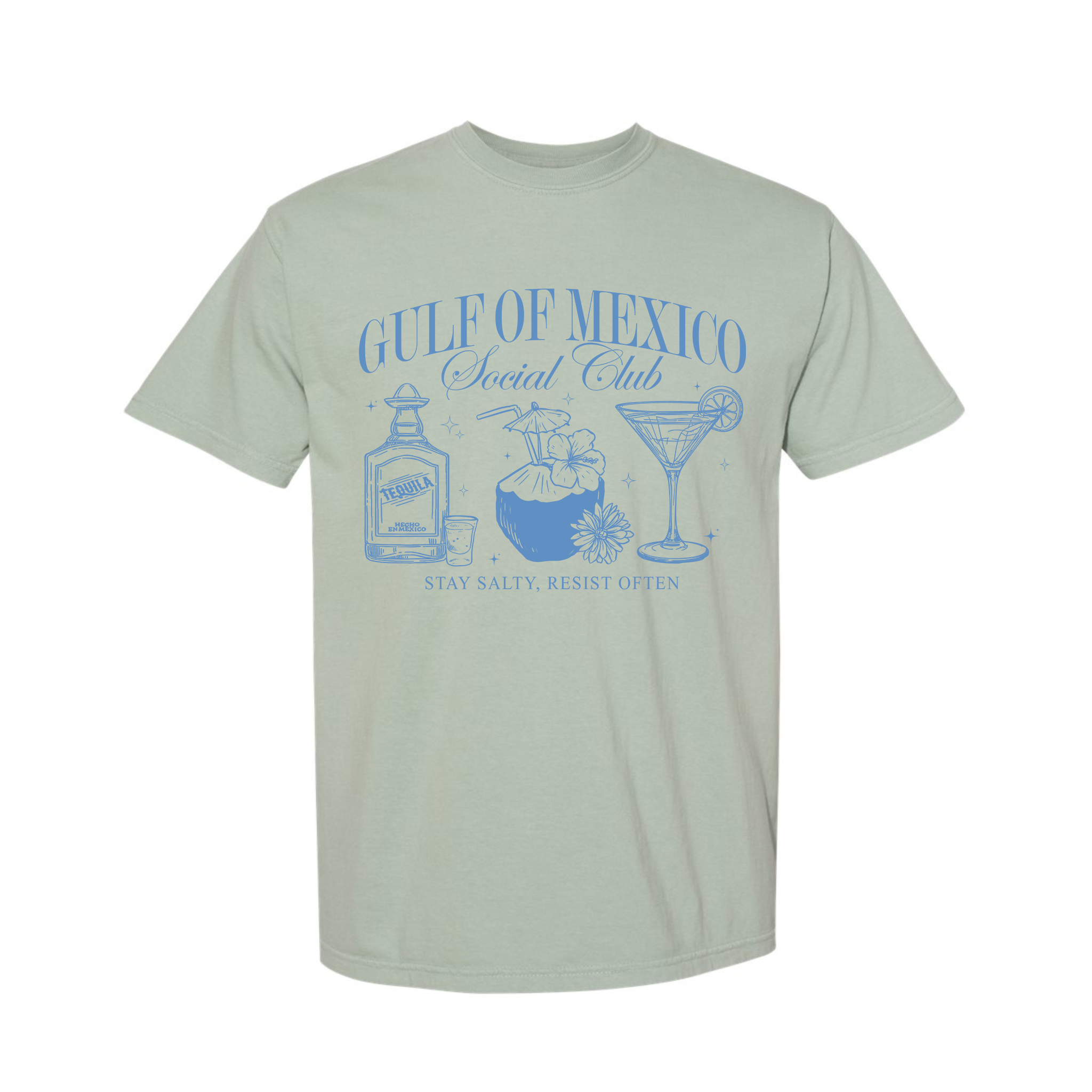 Gulf Of Mexico Social Club, Mexican Tequila Comfort Color T-shirt