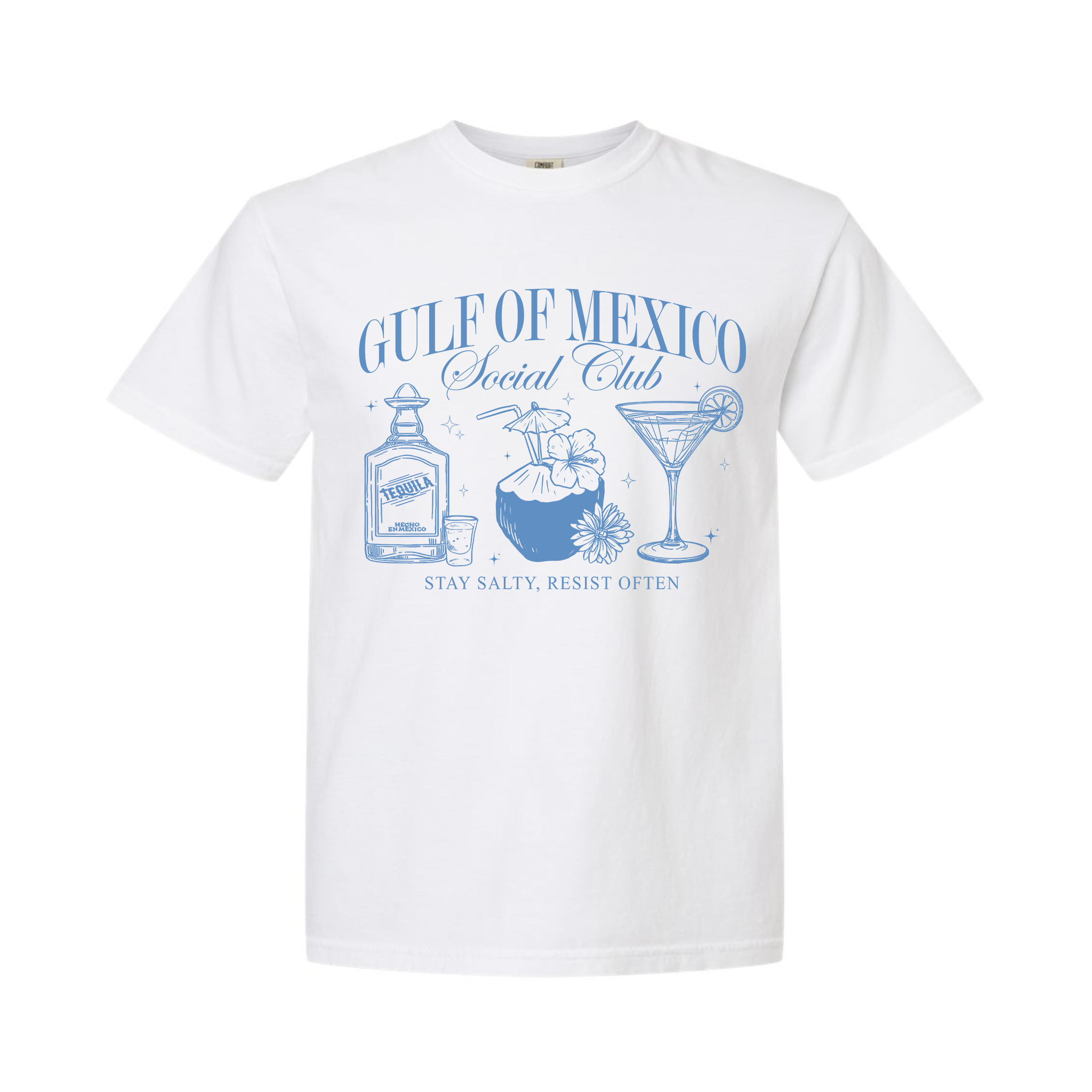 Gulf Of Mexico Social Club, Mexican Tequila Comfort Color T-shirt