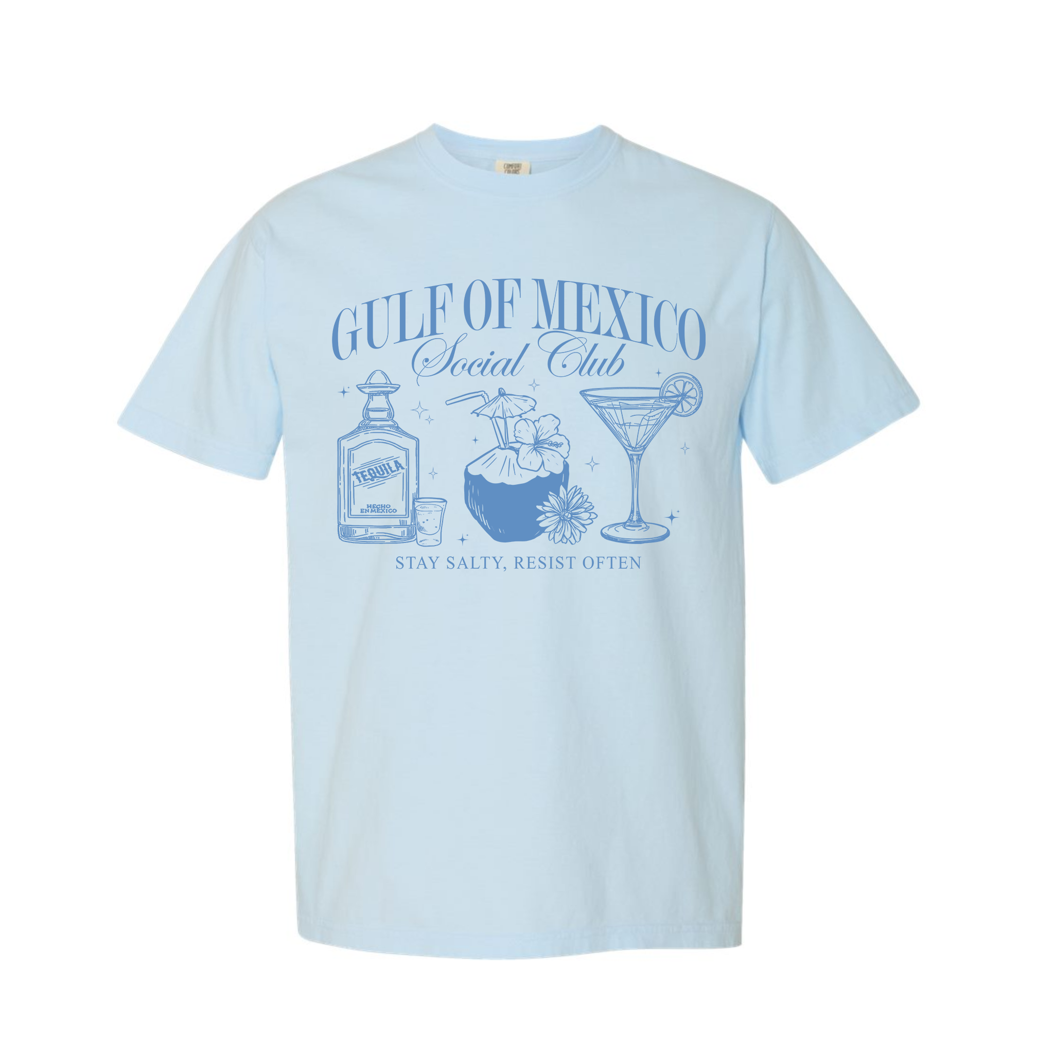 Gulf Of Mexico Social Club, Mexican Tequila Comfort Color T-shirt