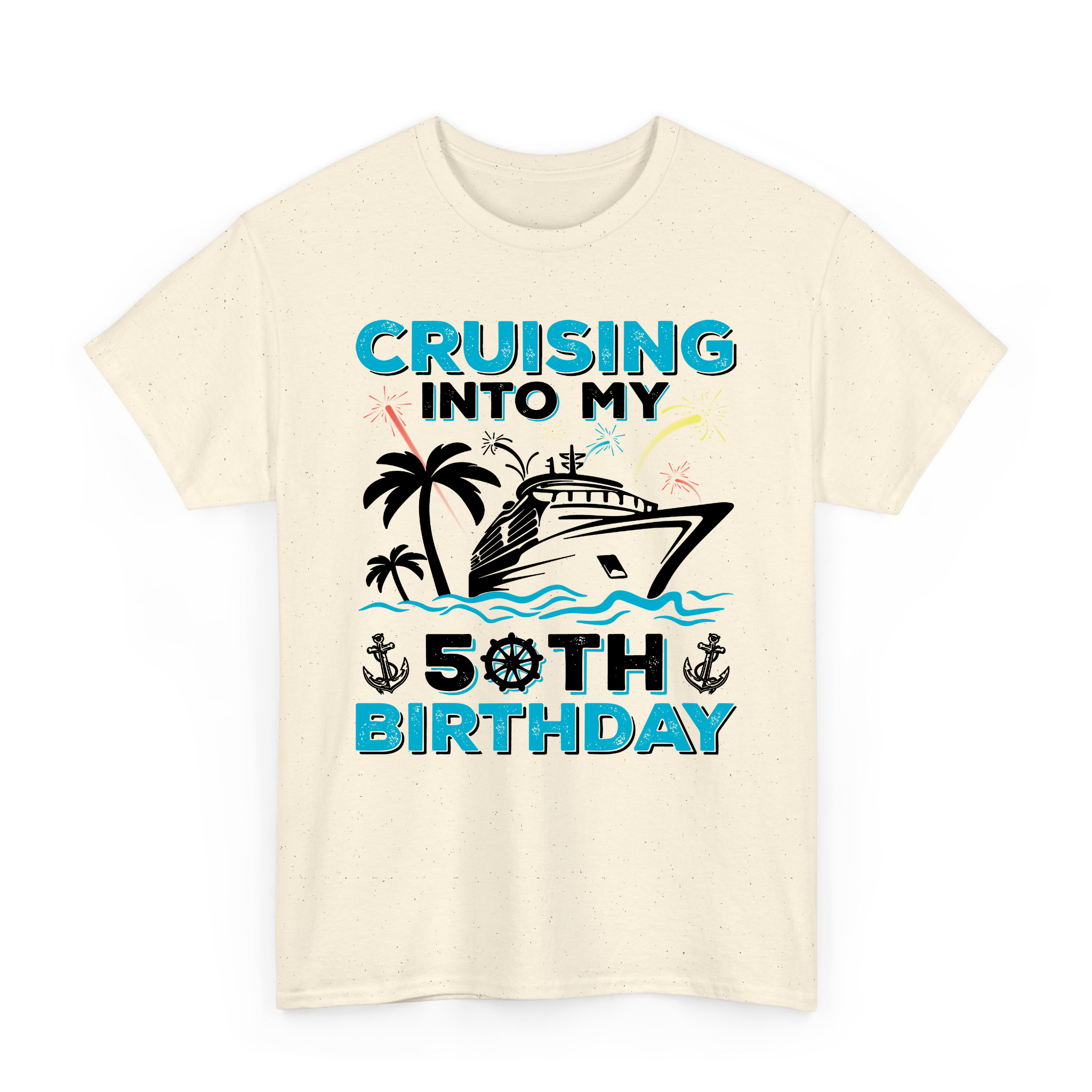Cruising Into My 50th Birthday T-shirt, 50 Year Old Cruise Birthday