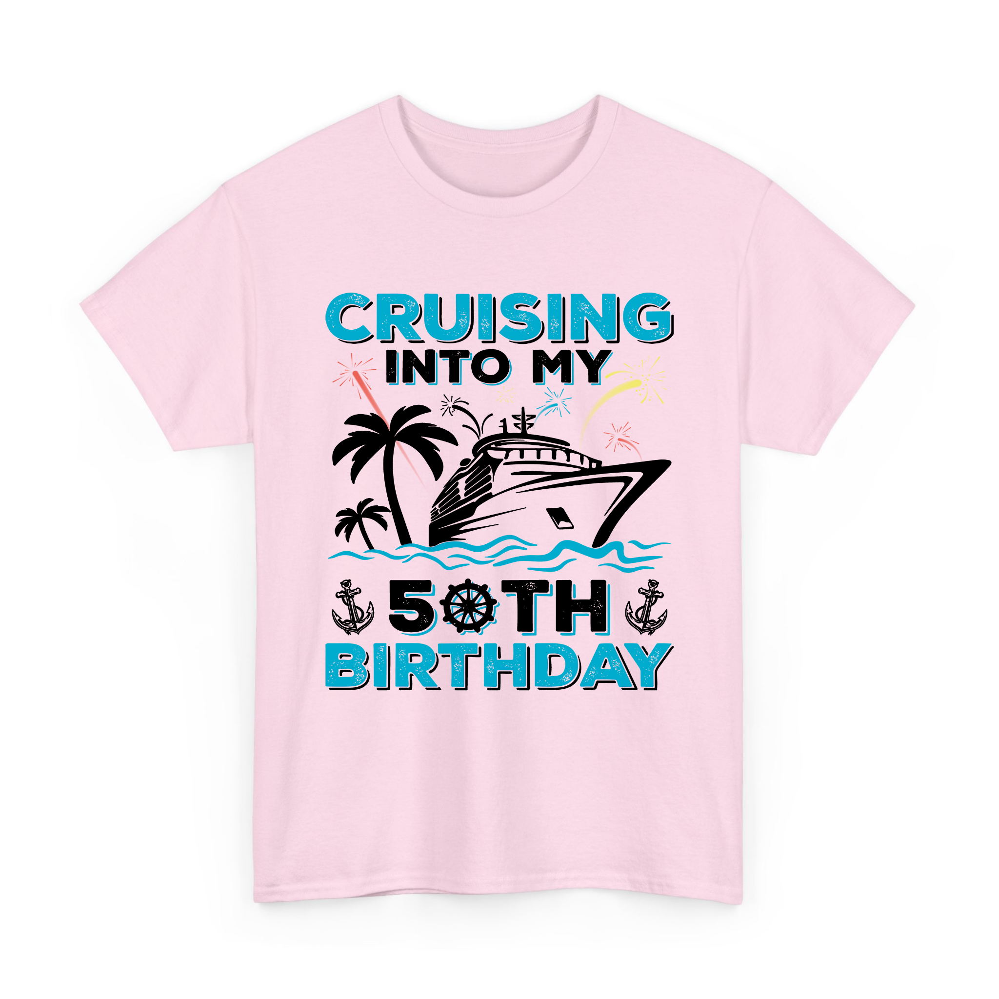 Cruising Into My 50th Birthday T-shirt, 50 Year Old Cruise Birthday